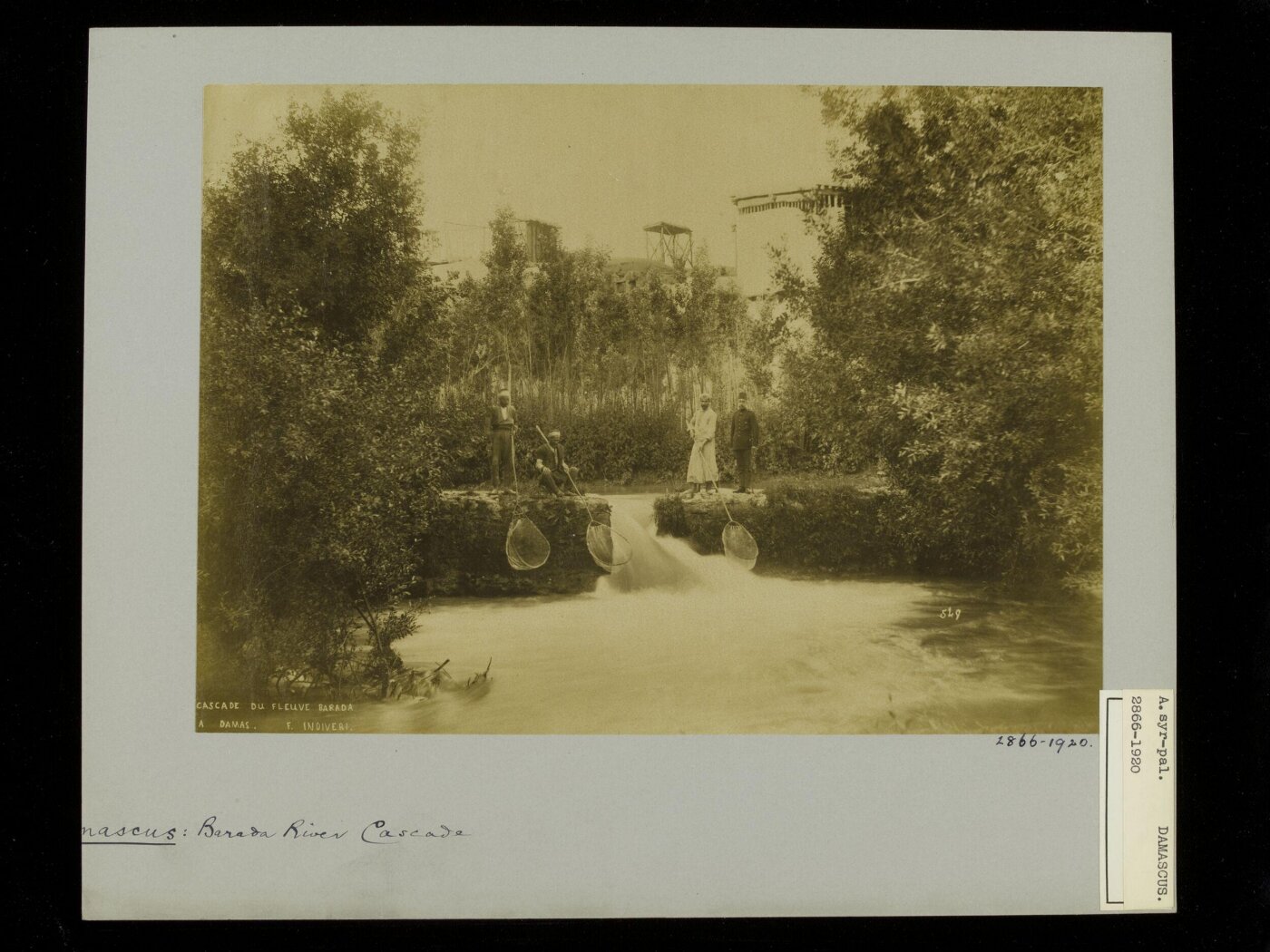 anonymous, Cascade on the Barada river, Damascus
