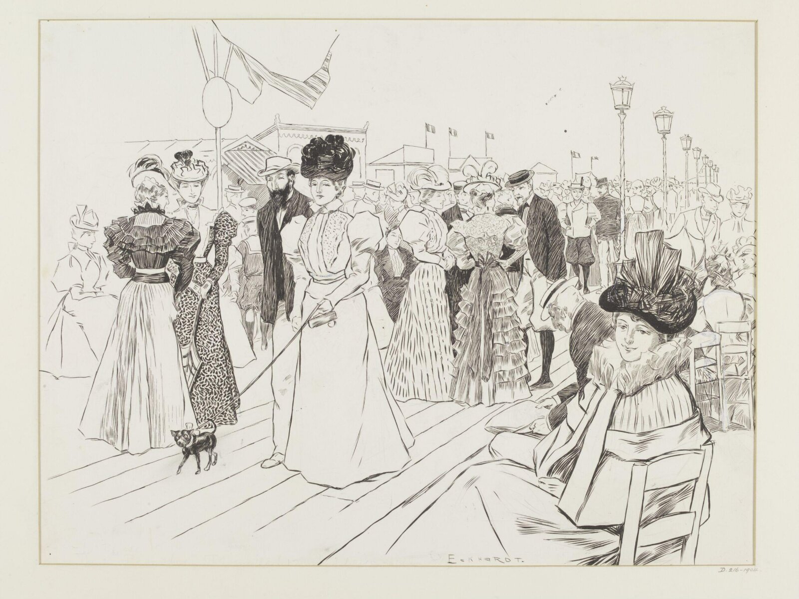 Les Planches, Trouville, Oscar Eckhardt, 1890-1904