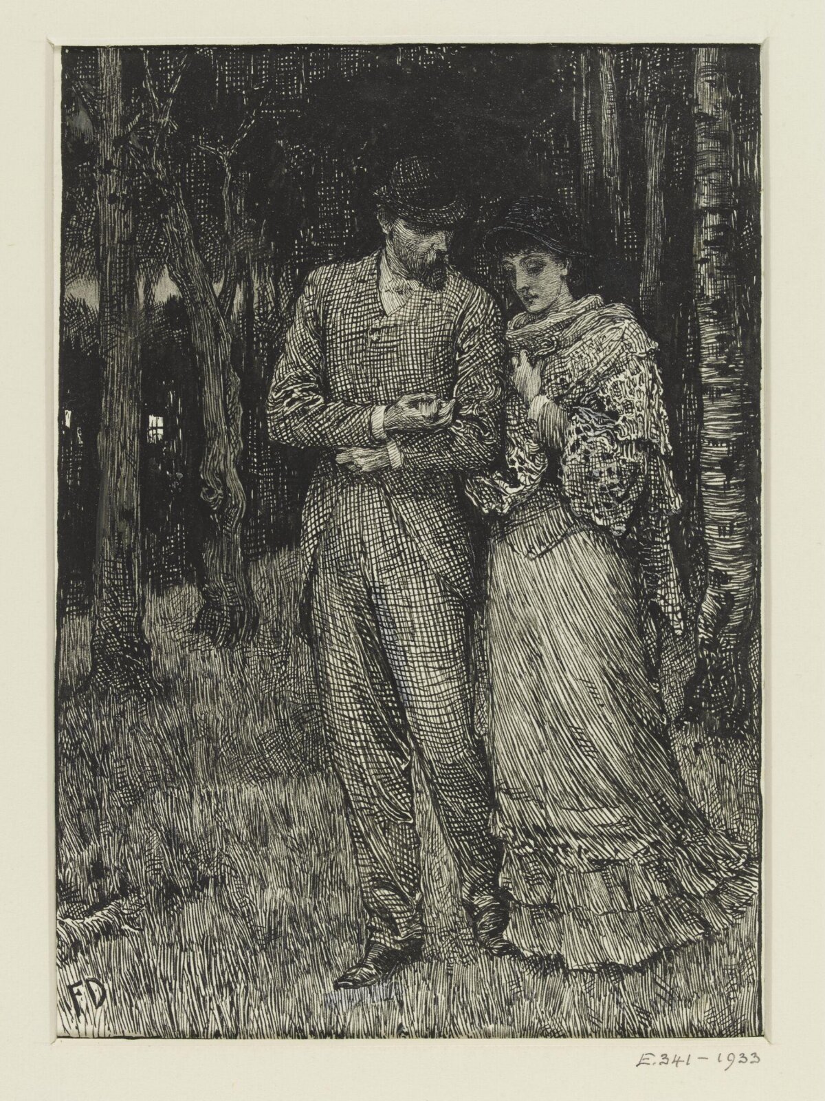 Drawing, Francis Bernard Dicksee, 1873-1880