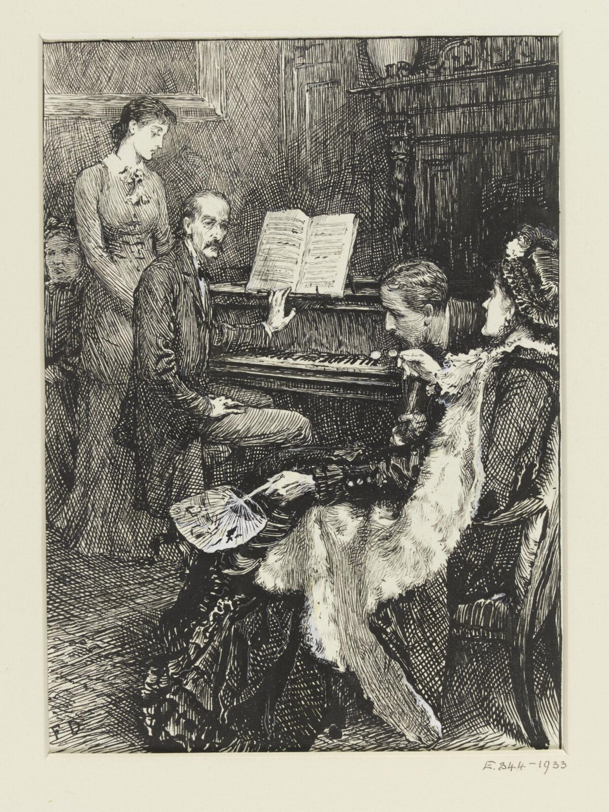 Drawing, Francis Bernard Dicksee, 1873-1880