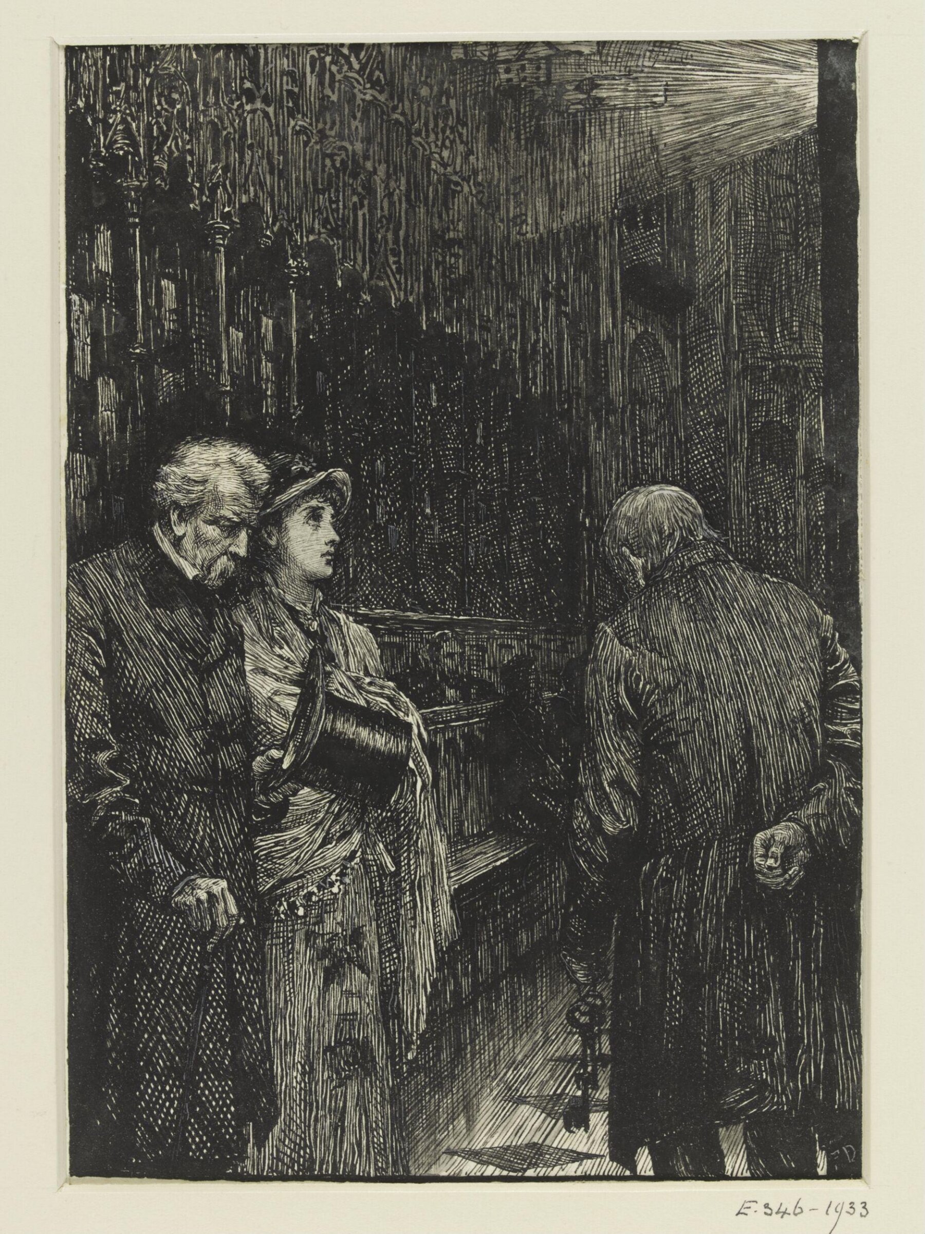 Drawing, Francis Bernard Dicksee, 1873-1880