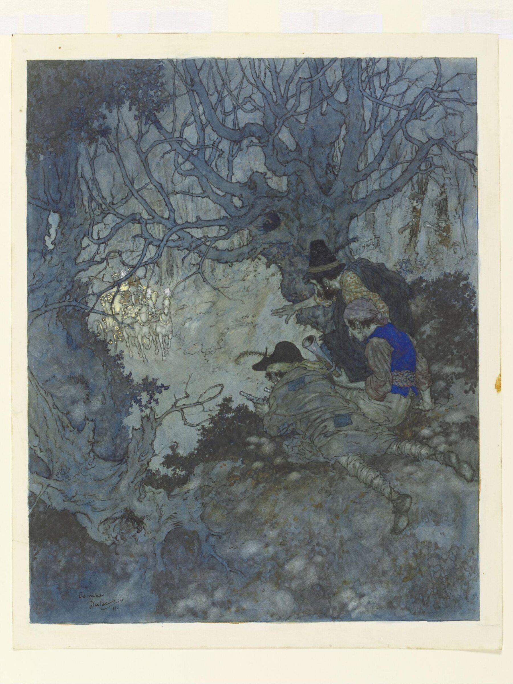 Drawing for illustration to 'The Snow Queen', Edmund Dulac, 1911