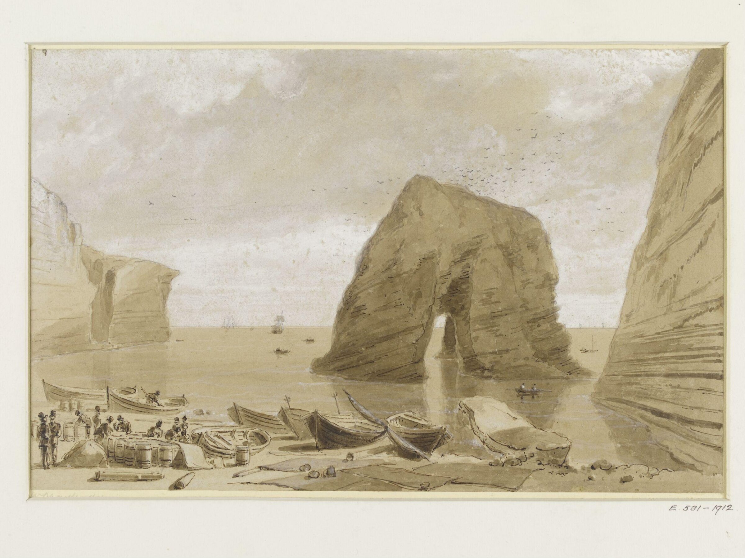Scene at Hempriggs, Caithness, William Daniell, 1821