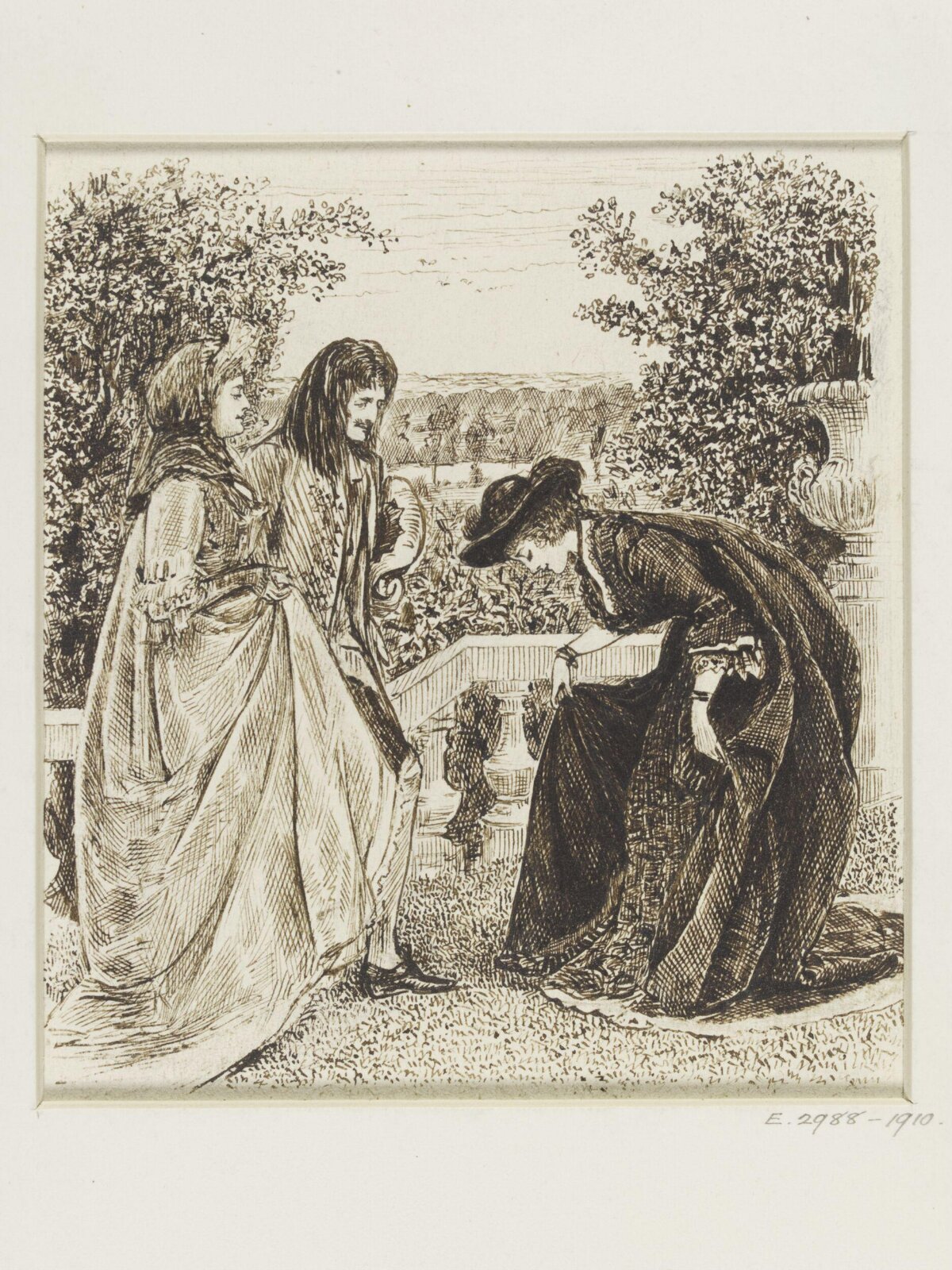 Drawing, George Du Maurier, ca.1868