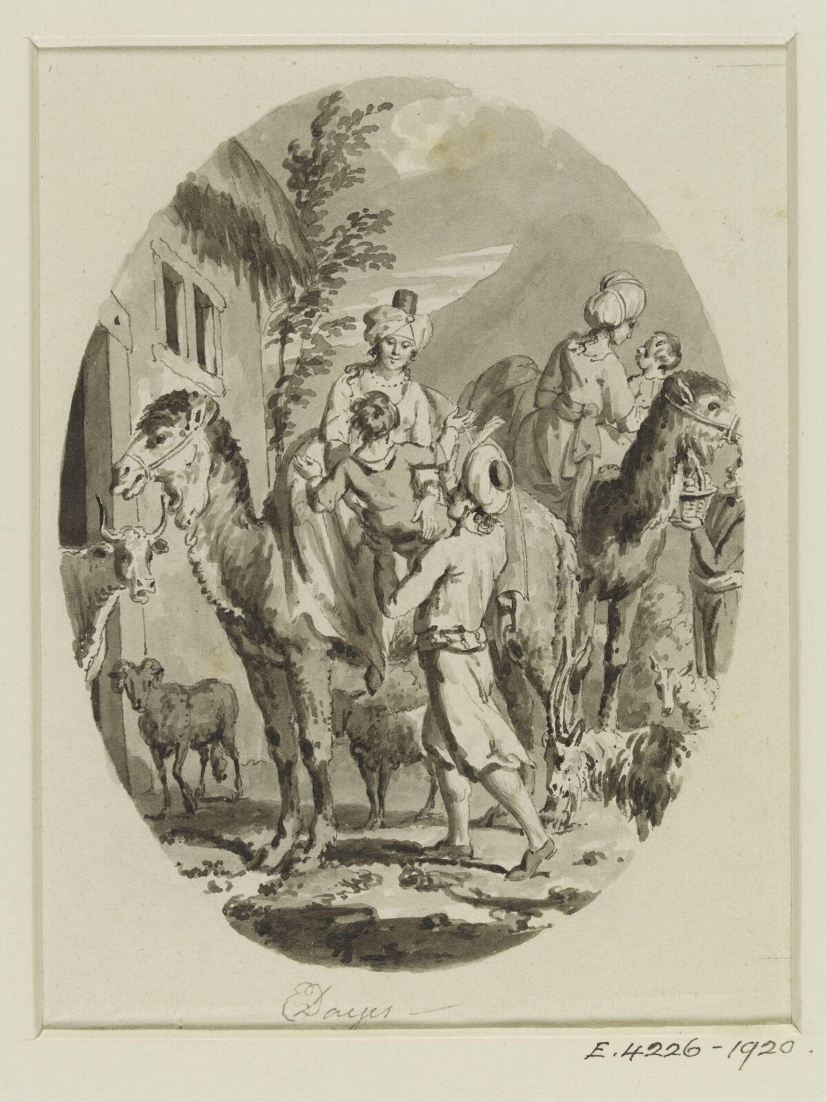 Drawing, Edward Dayes, c. 1783-1804