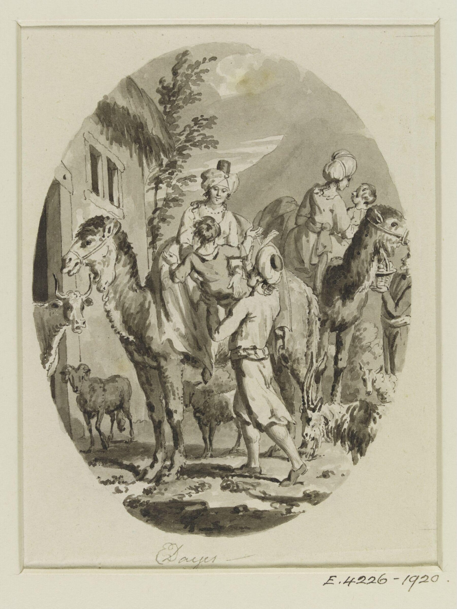 Drawing, Edward Dayes, c. 1783-1804