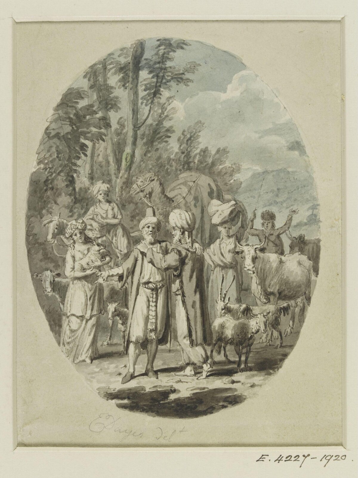 Drawing, Edward Dayes, c. 1783-1804