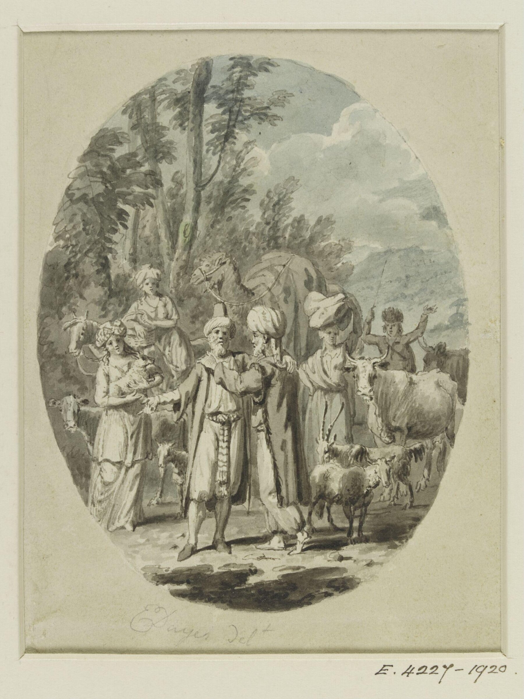 Drawing, Edward Dayes, c. 1783-1804