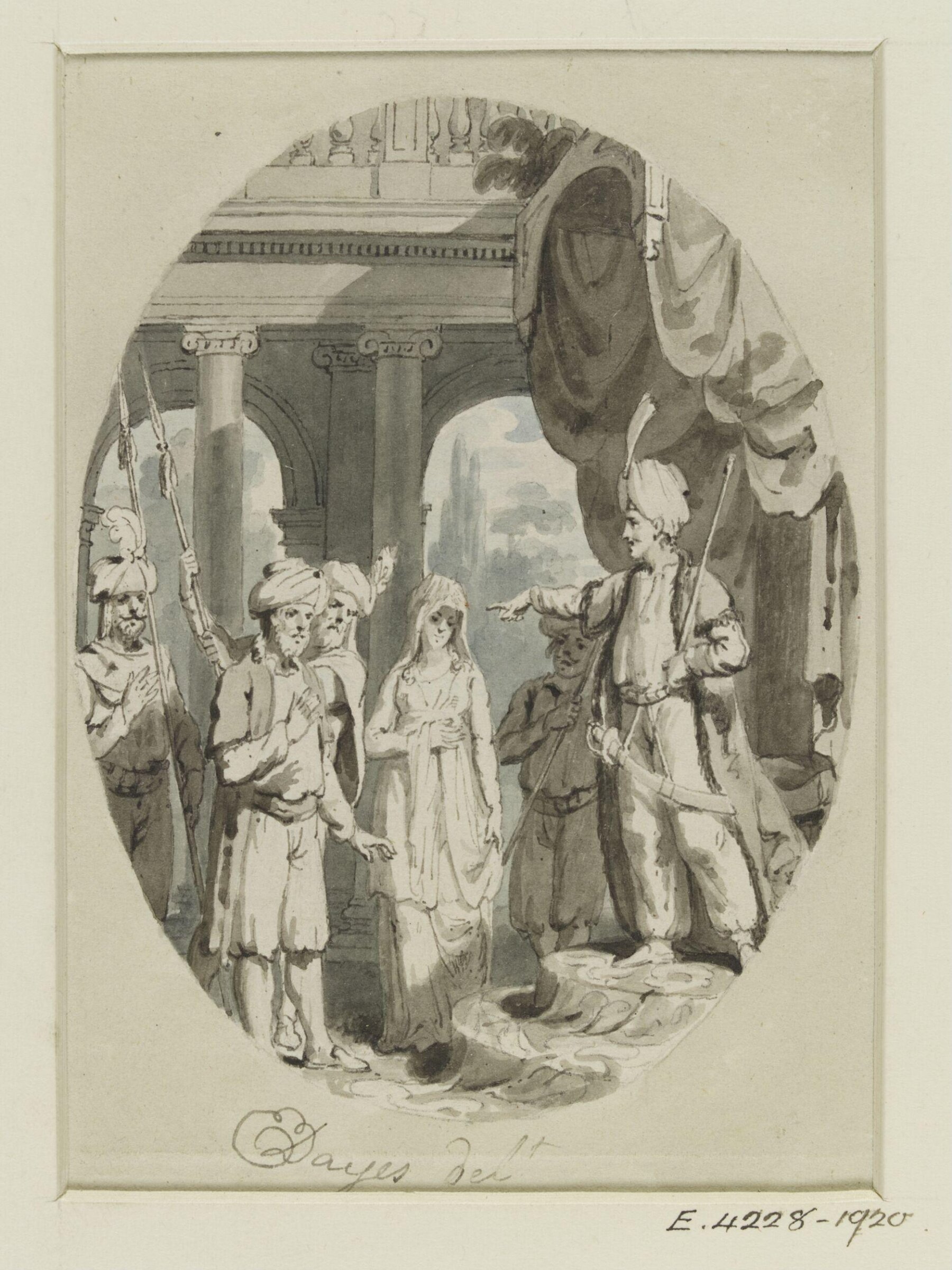 Drawing, Edward Dayes, c. 1783-1804