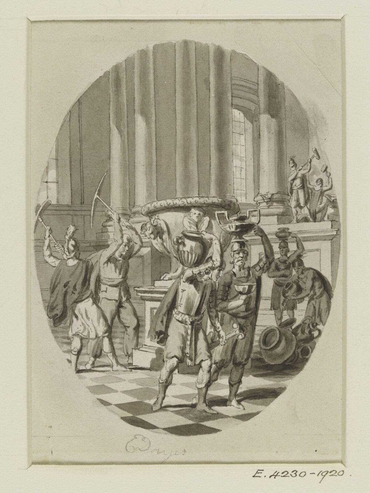 Drawing, Edward Dayes, c. 1783-1804