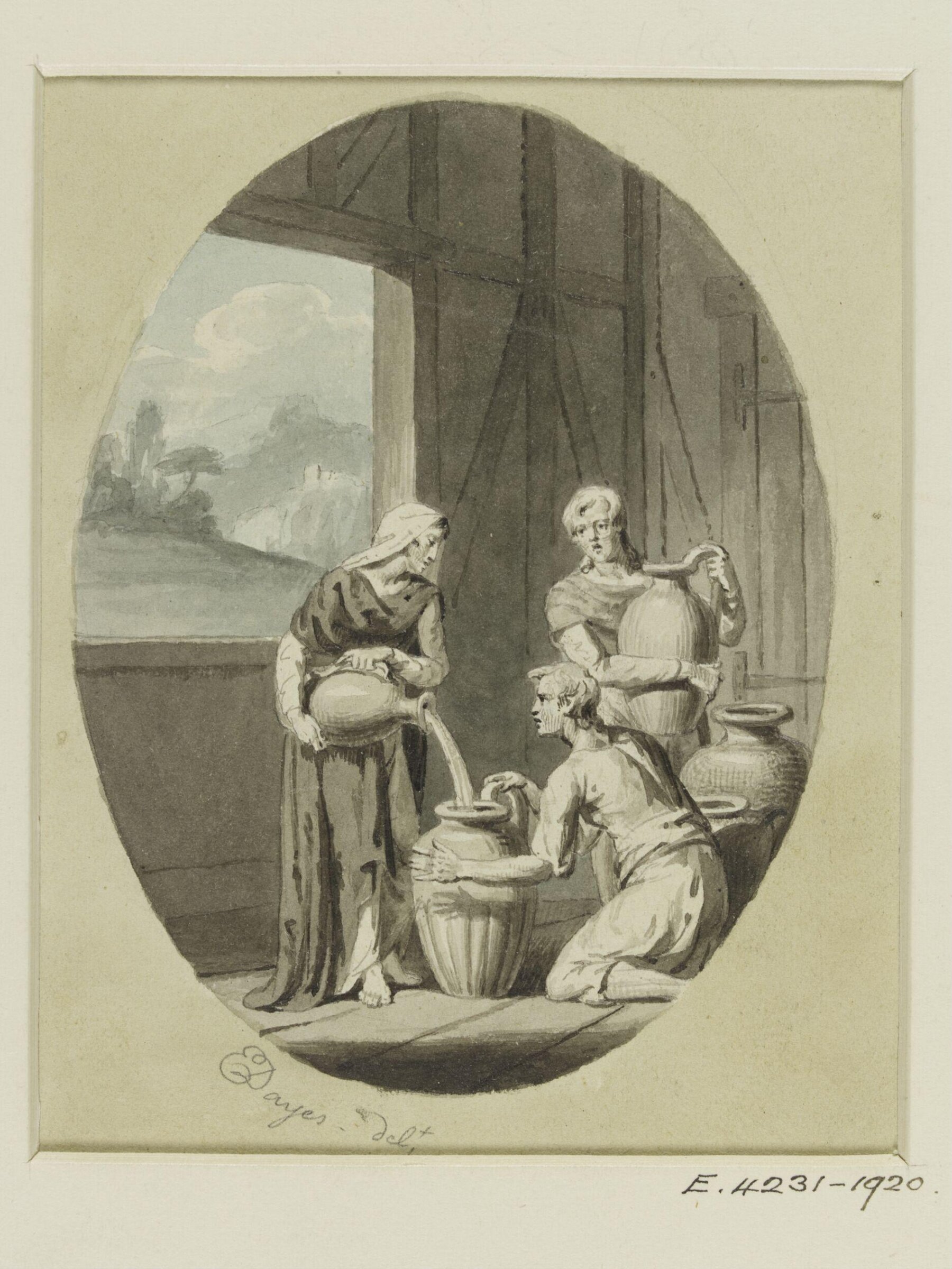 Drawing, Edward Dayes, c. 1783-1804