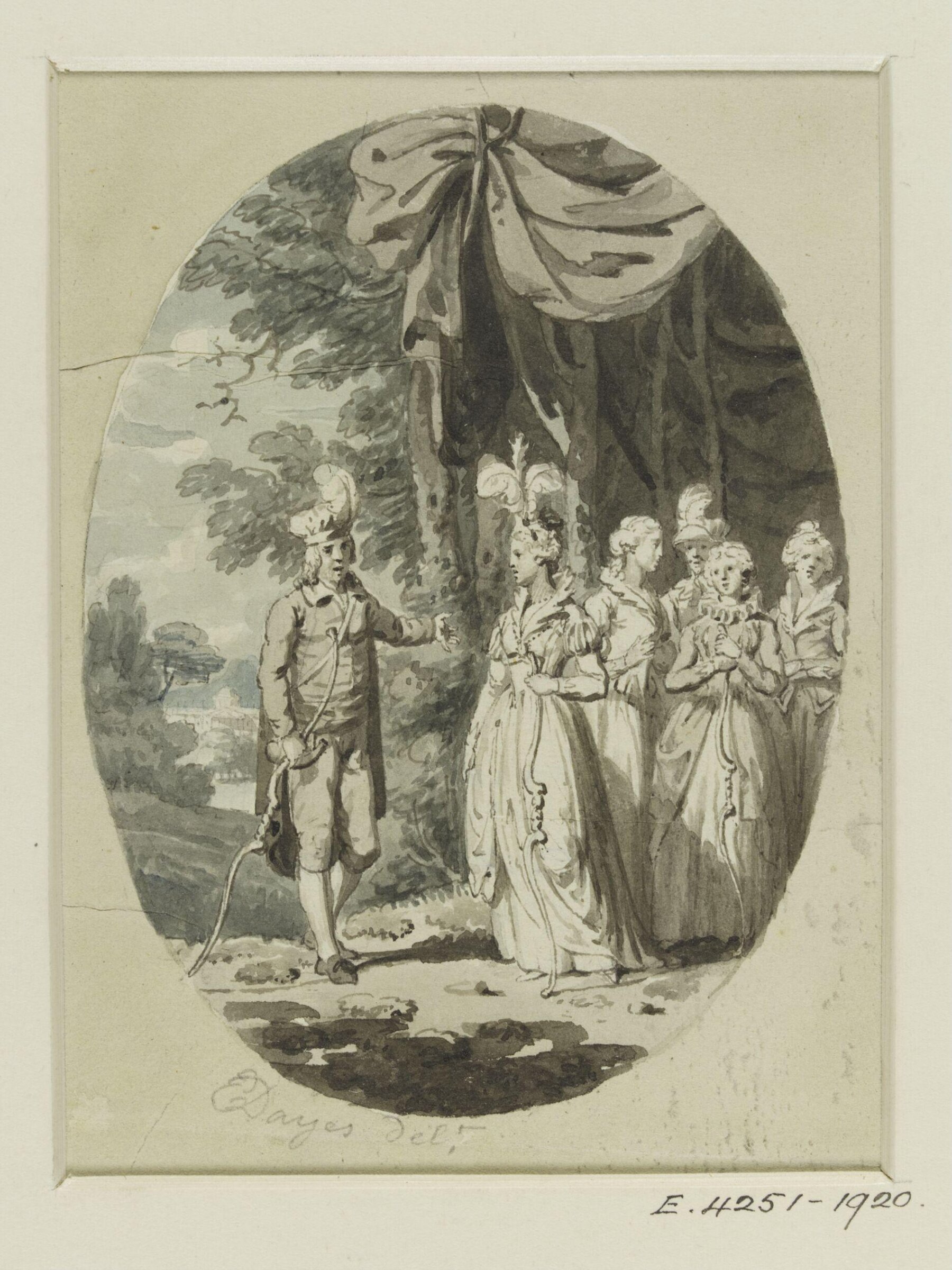 Drawing, Edward Dayes, c. 1783-1804