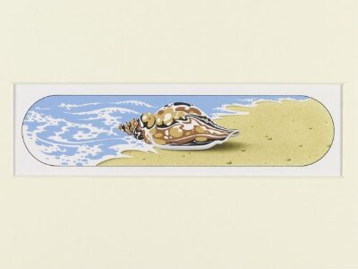 Final art-work for an illustration for an article on deserted holiday beaches