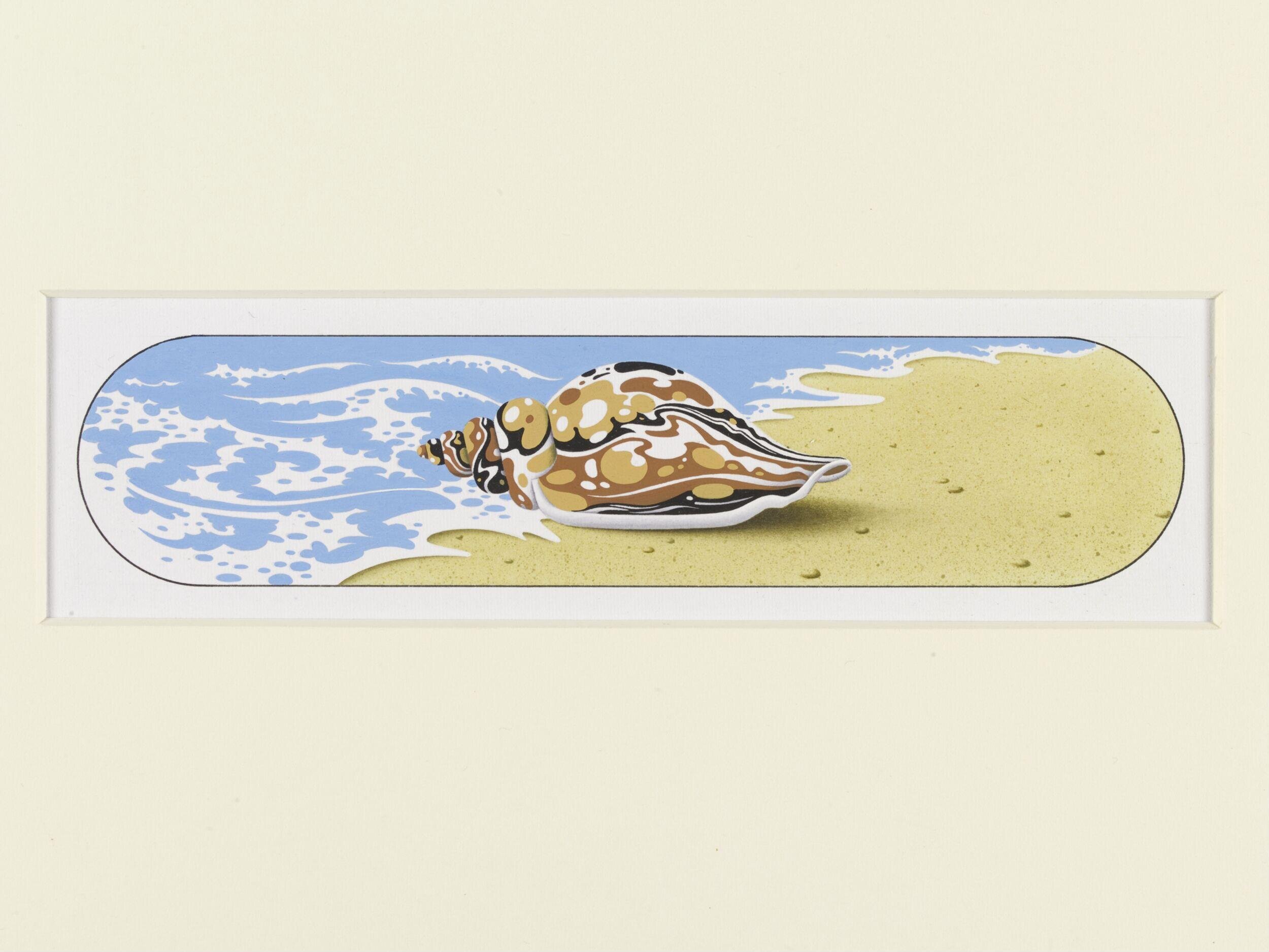 Final art-work for an illustration for an article on deserted holiday beaches