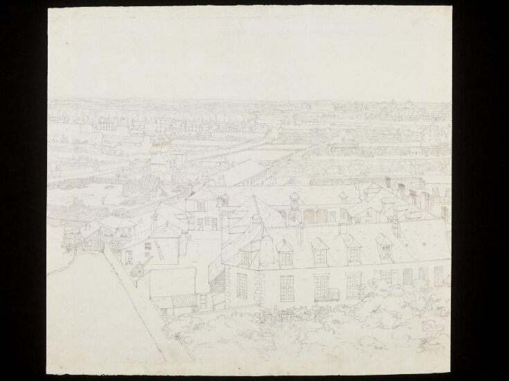 Preparatory study for a panorama of Paris from the Seine top image