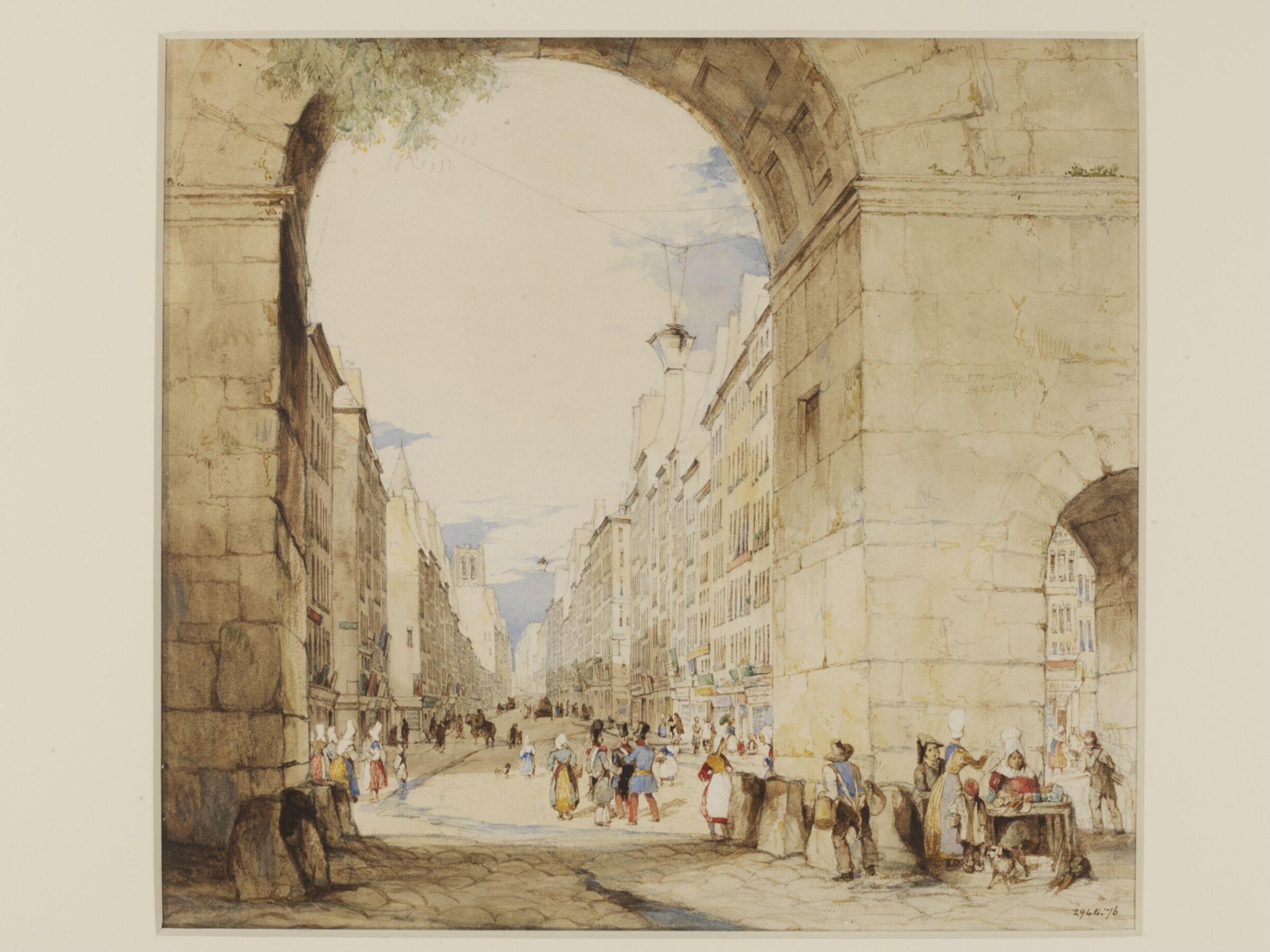 Porte de St. Martin, Paris, John Scarlett Davis, 1831