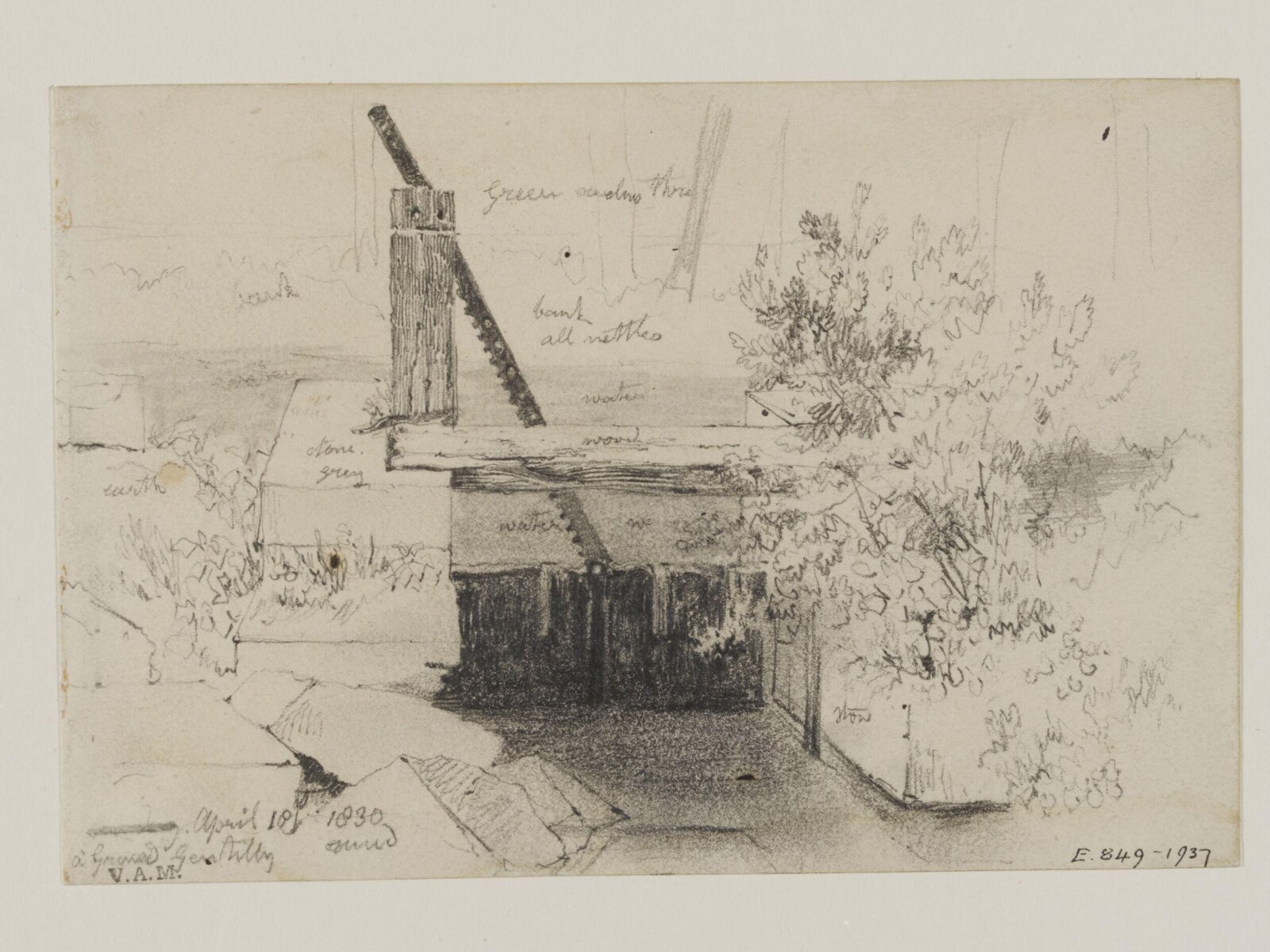 Drawing, William Callow, 1829-1850