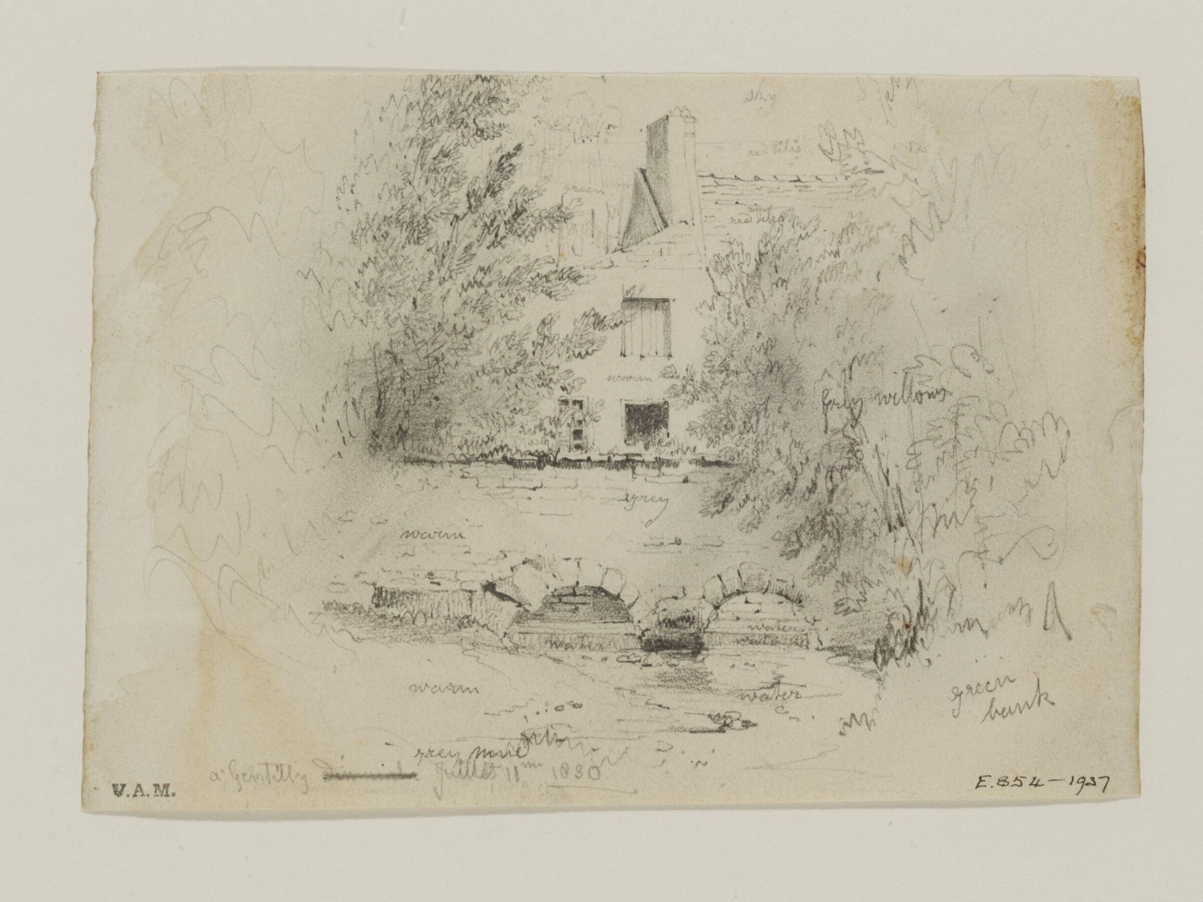 Drawing, William Callow, 1829-1850
