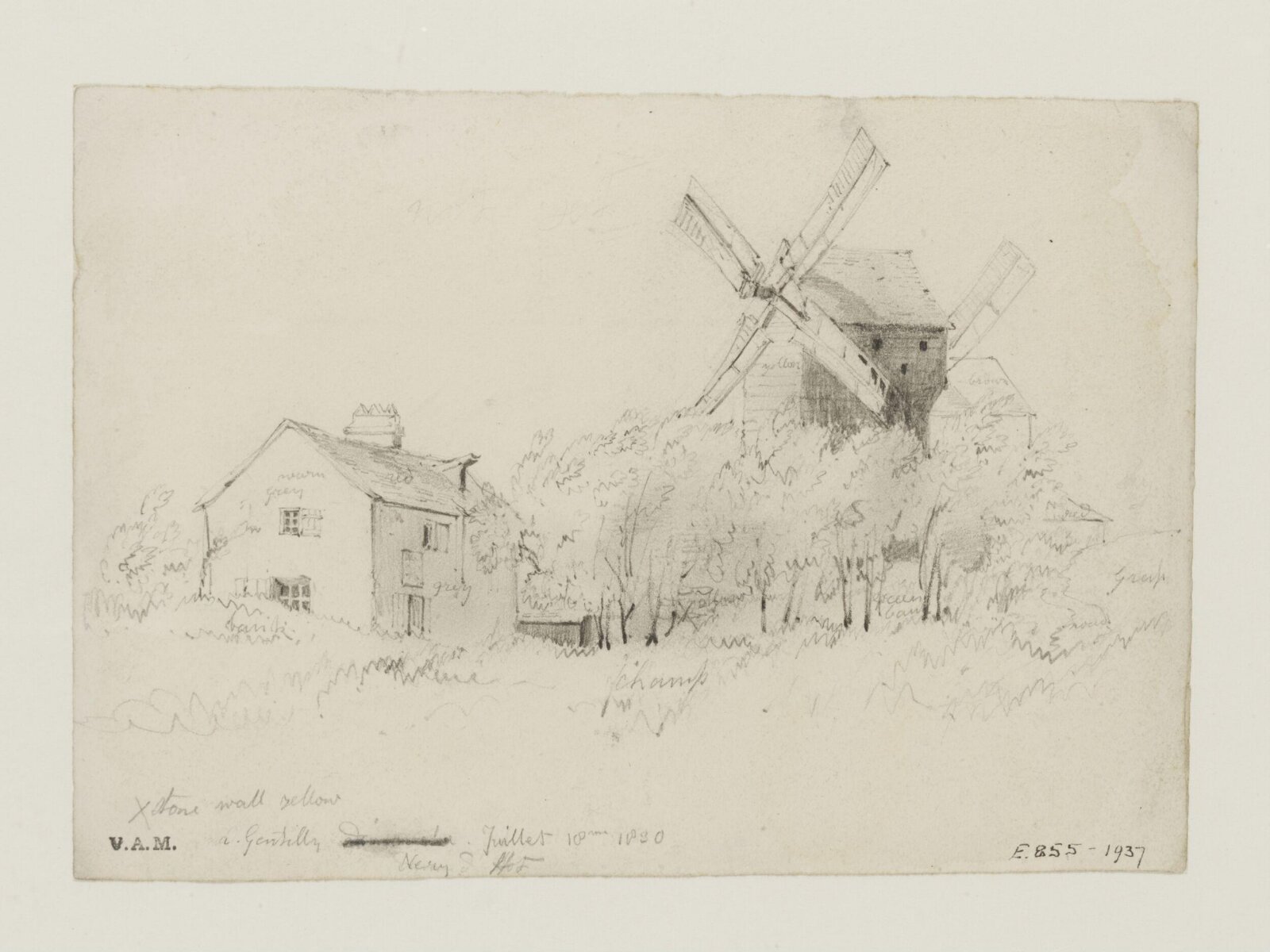 Drawing, William Callow, 1829-1850