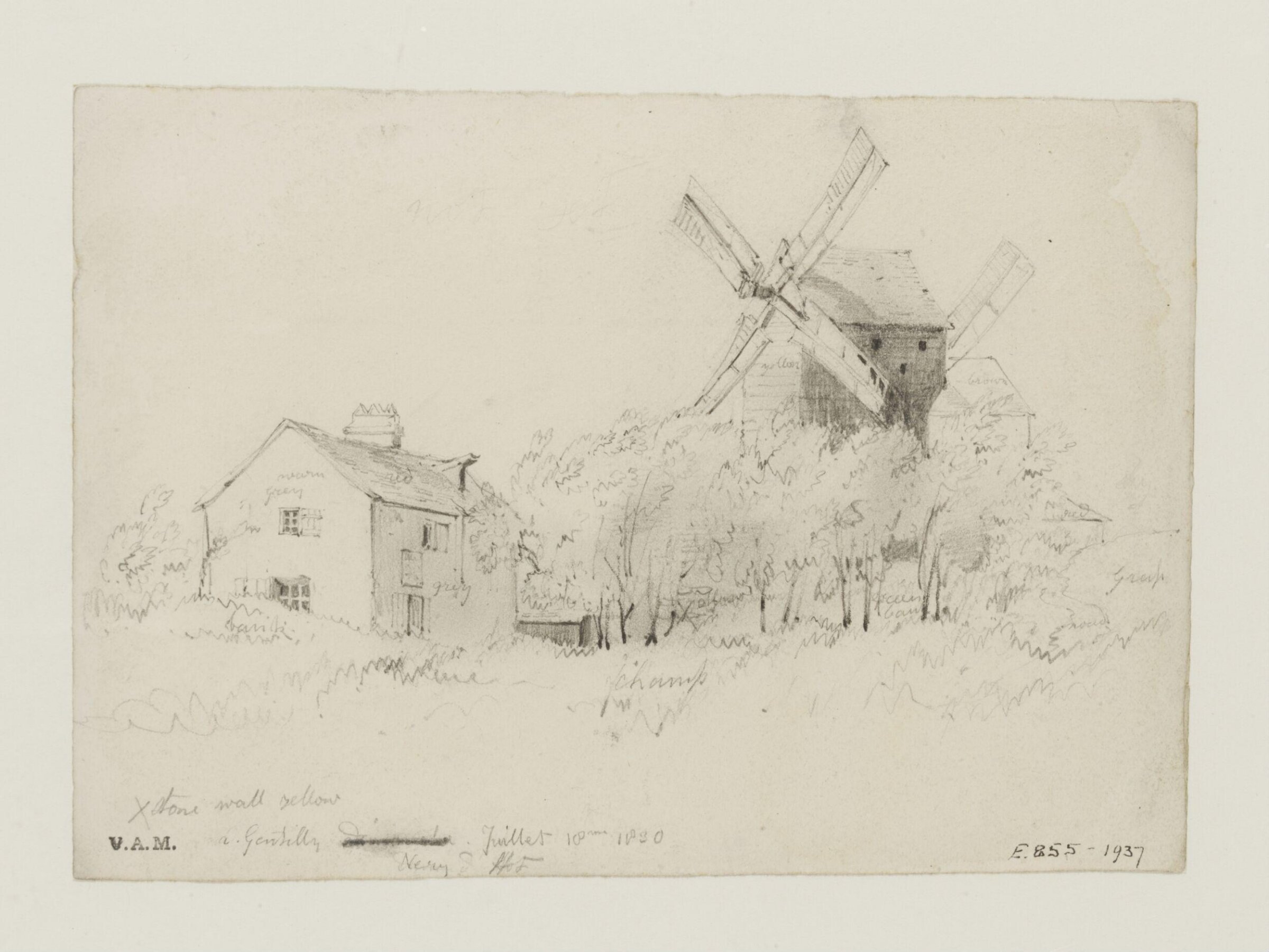 Drawing, William Callow, 1829-1850