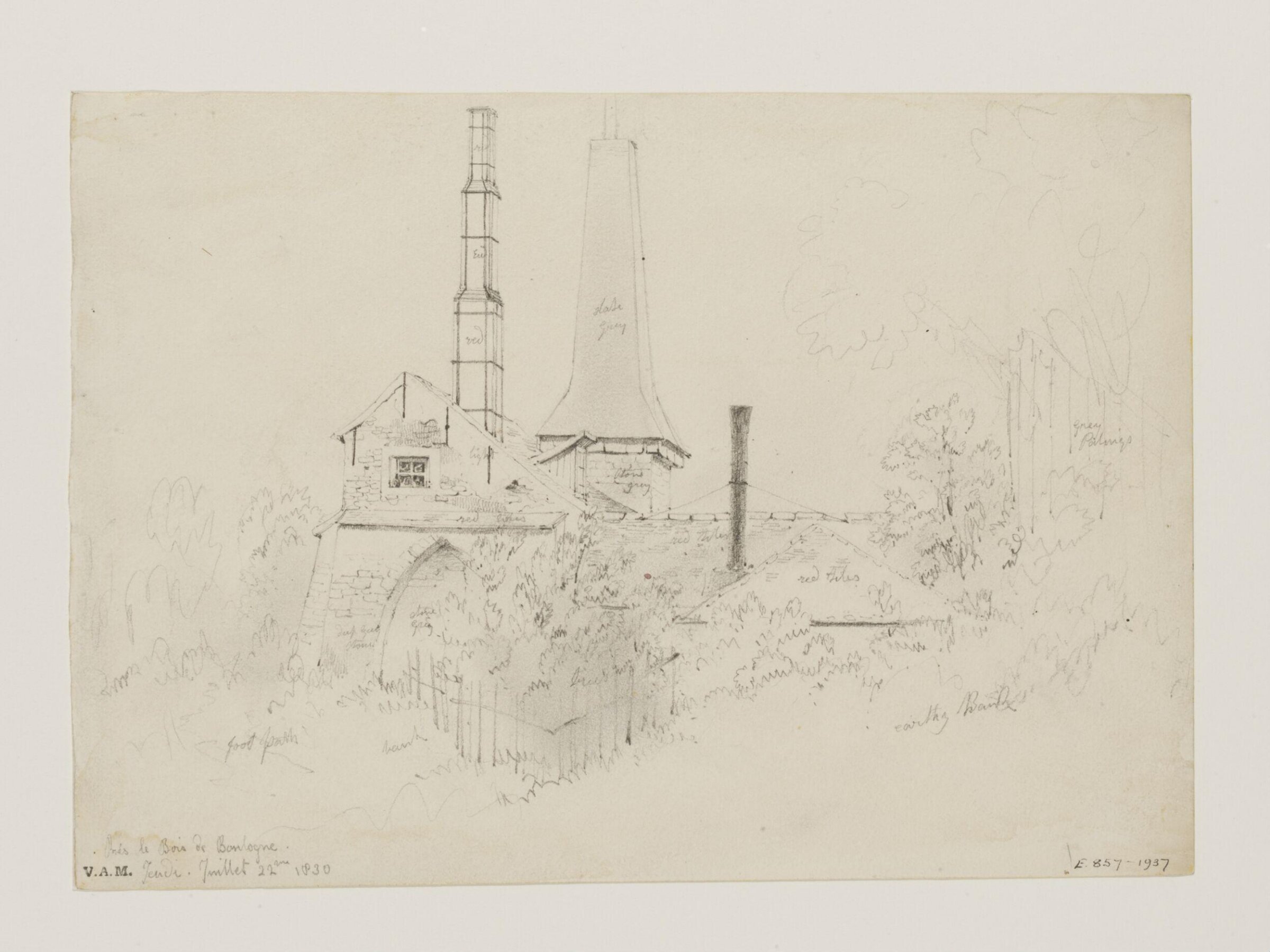 Drawing, William Callow, 1829-1850