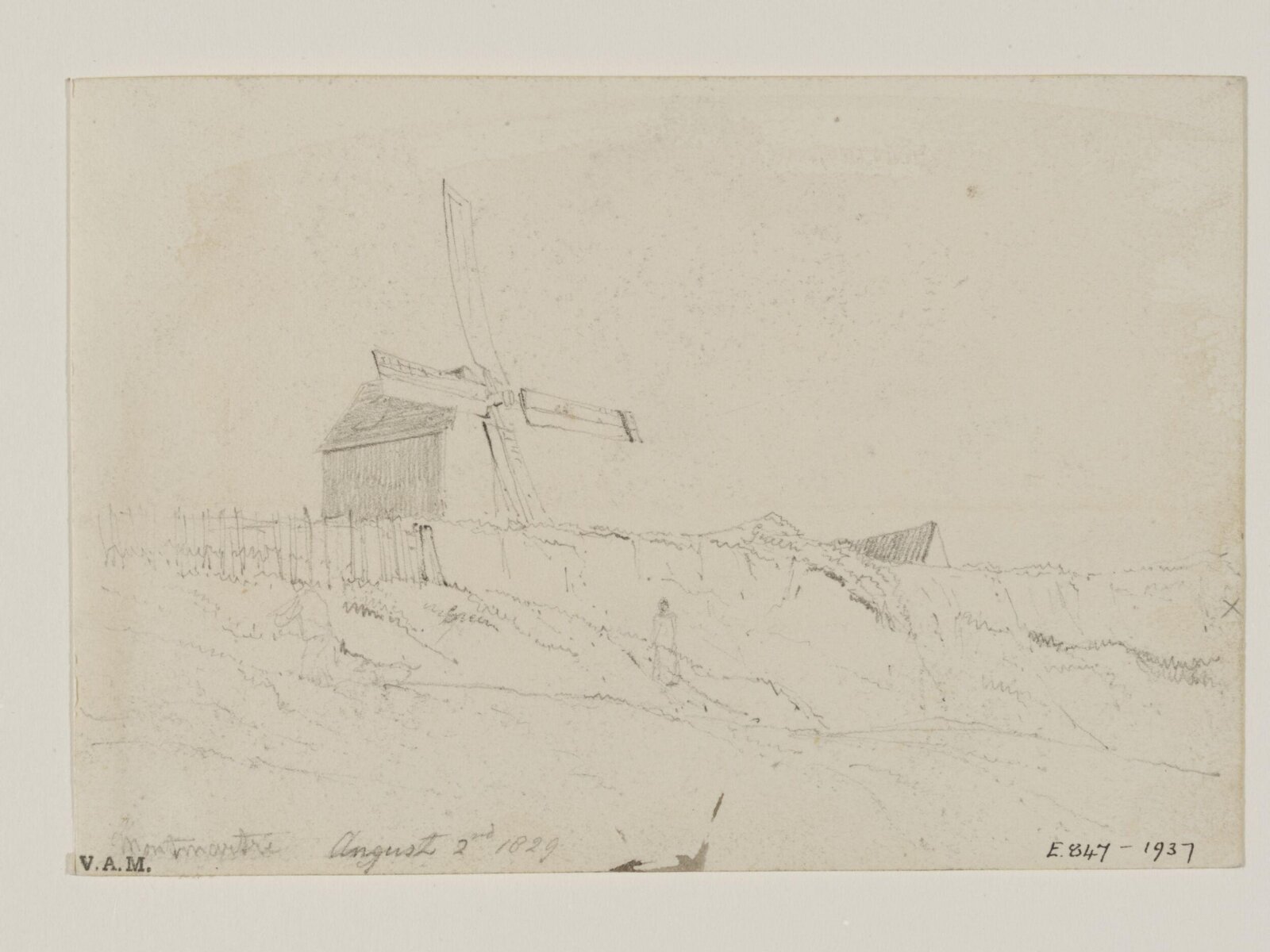 Drawing, William Callow, 1829-1850