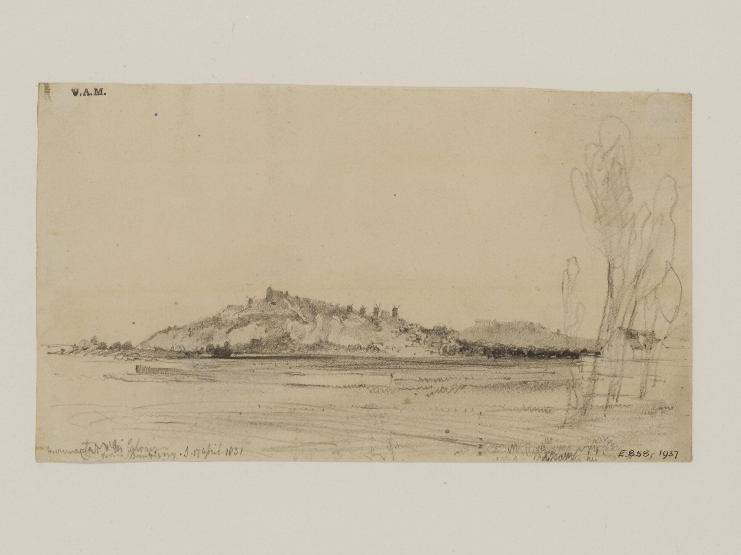 Drawing, William Callow, 1829-1850