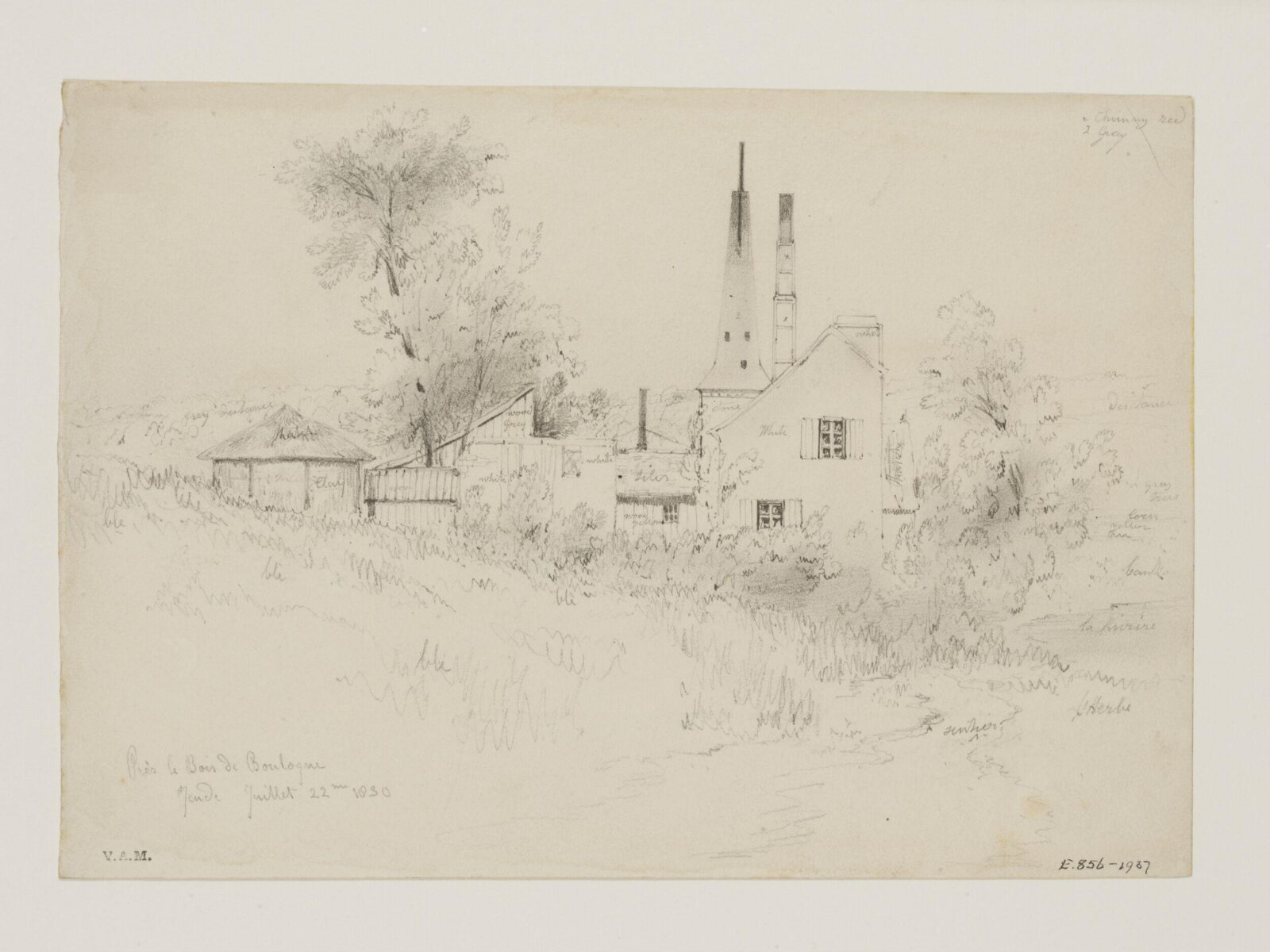 Drawing, William Callow, 1829-1850