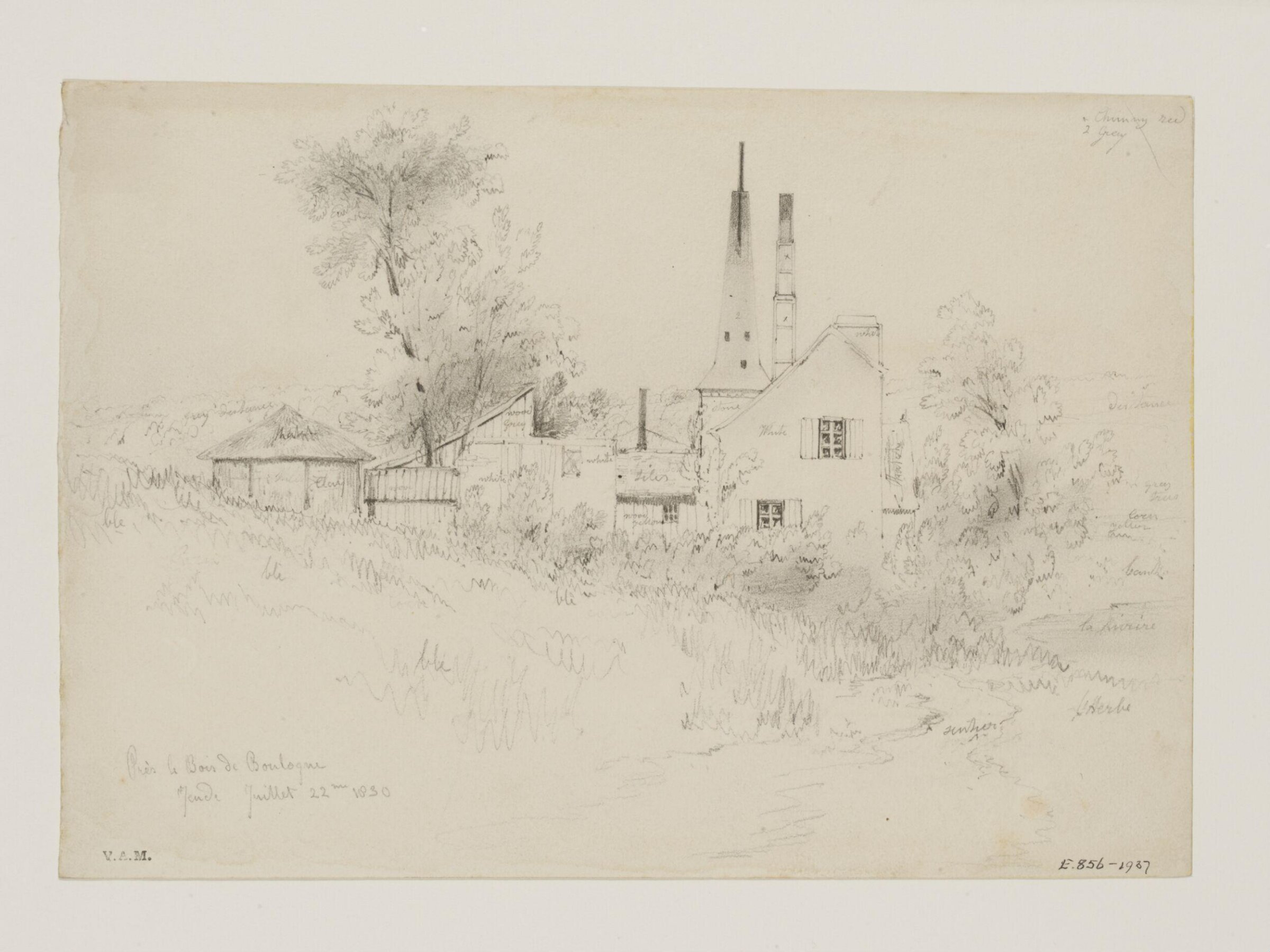 Drawing, William Callow, 1829-1850