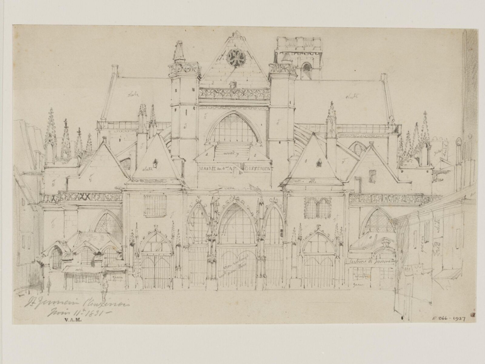 Drawing, William Callow, 1829-1850