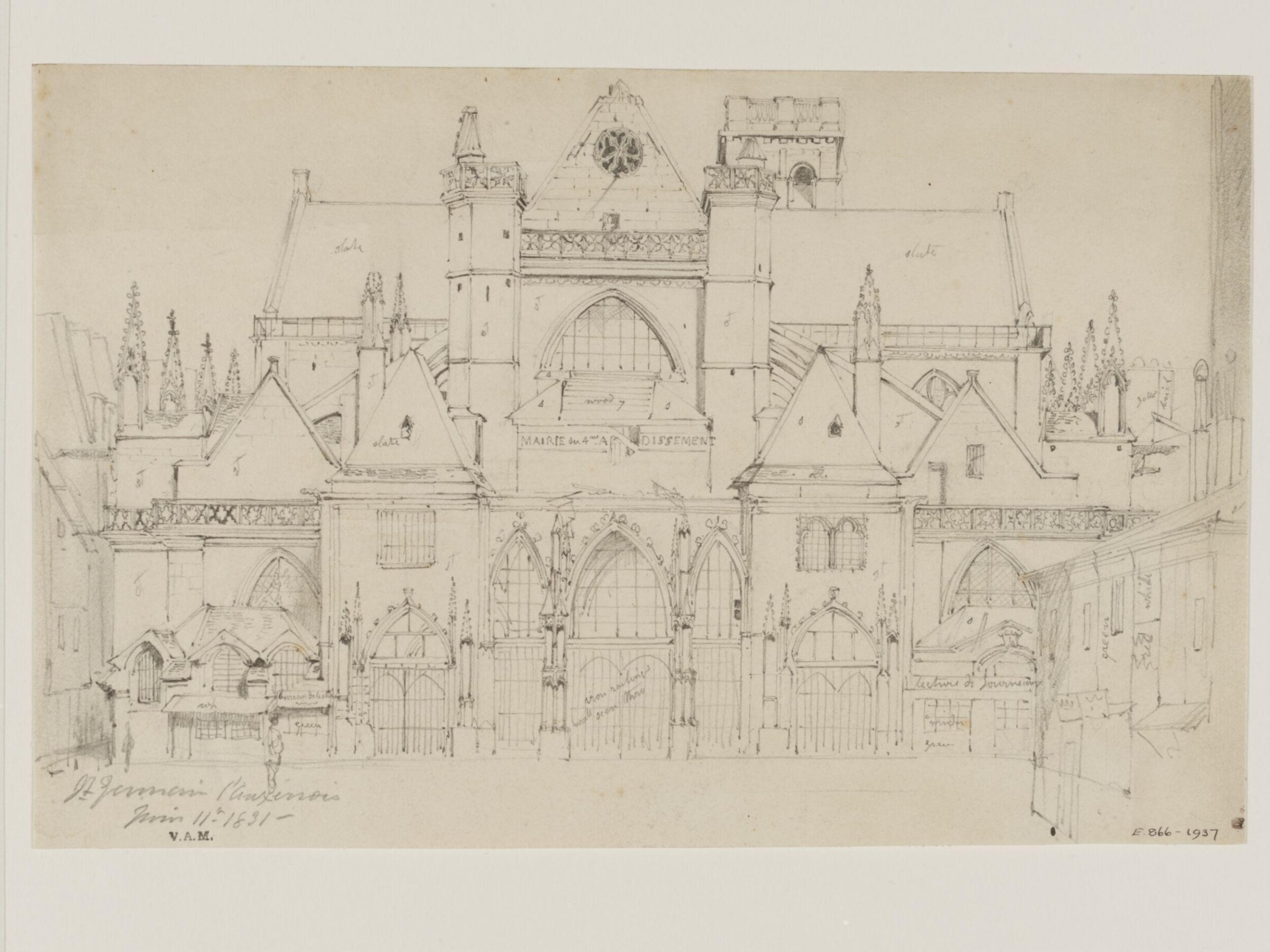 Drawing, William Callow, 1829-1850