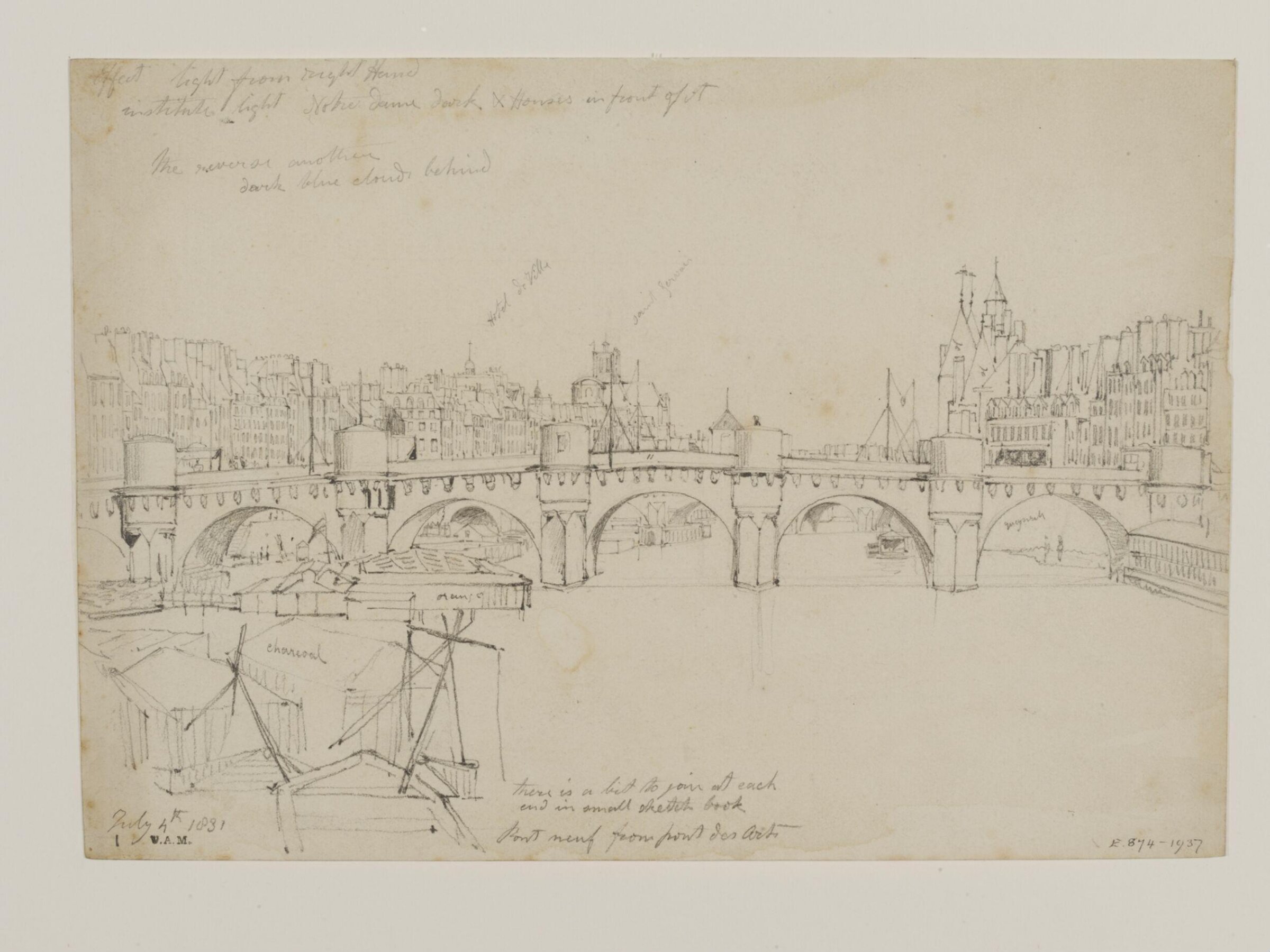 Drawing, William Callow, 1829-1850