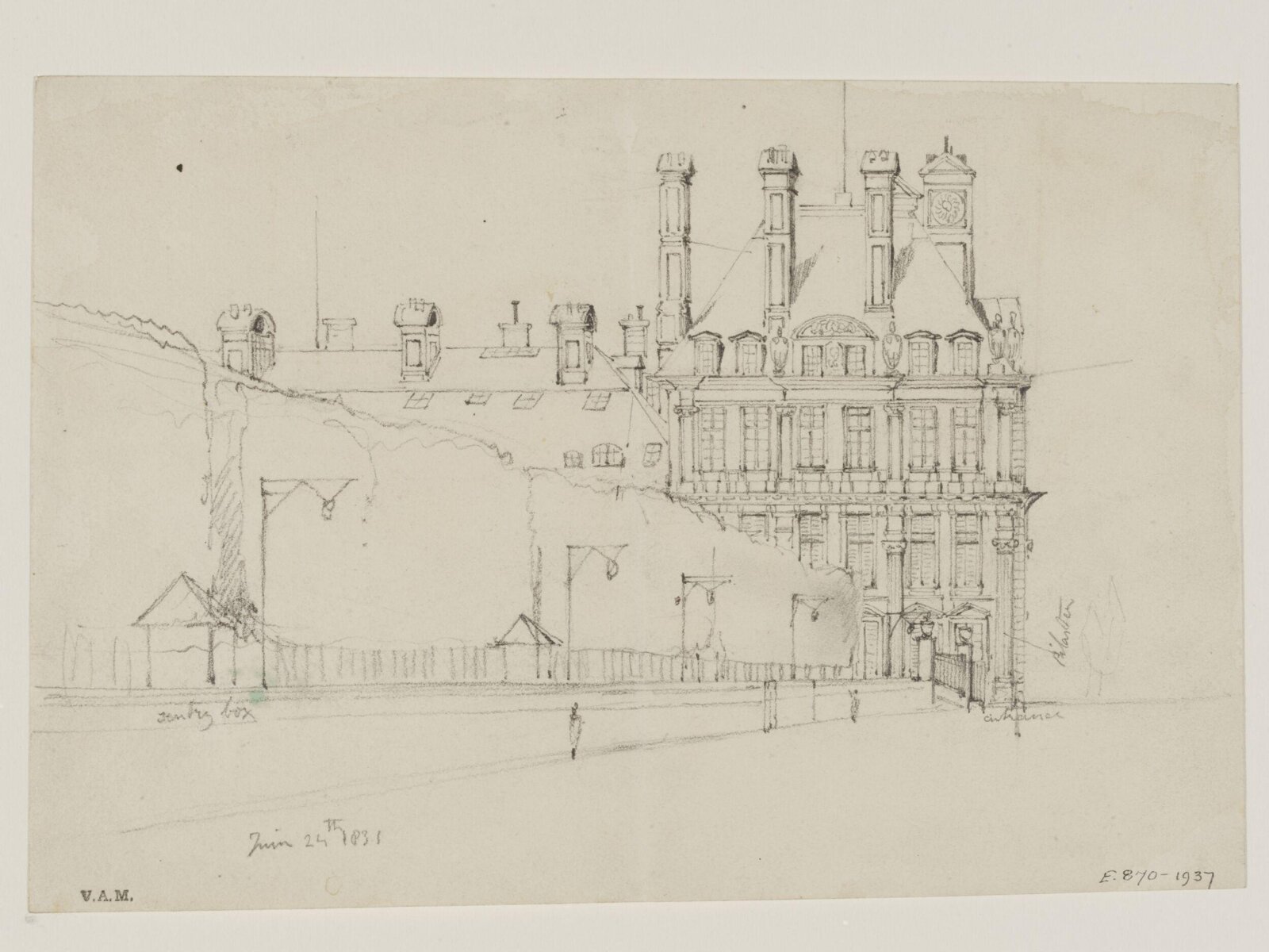Drawing, William Callow, 1829-1850