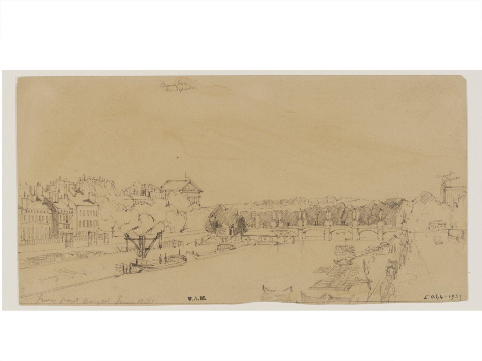 Drawing, William Callow, 1829-1850