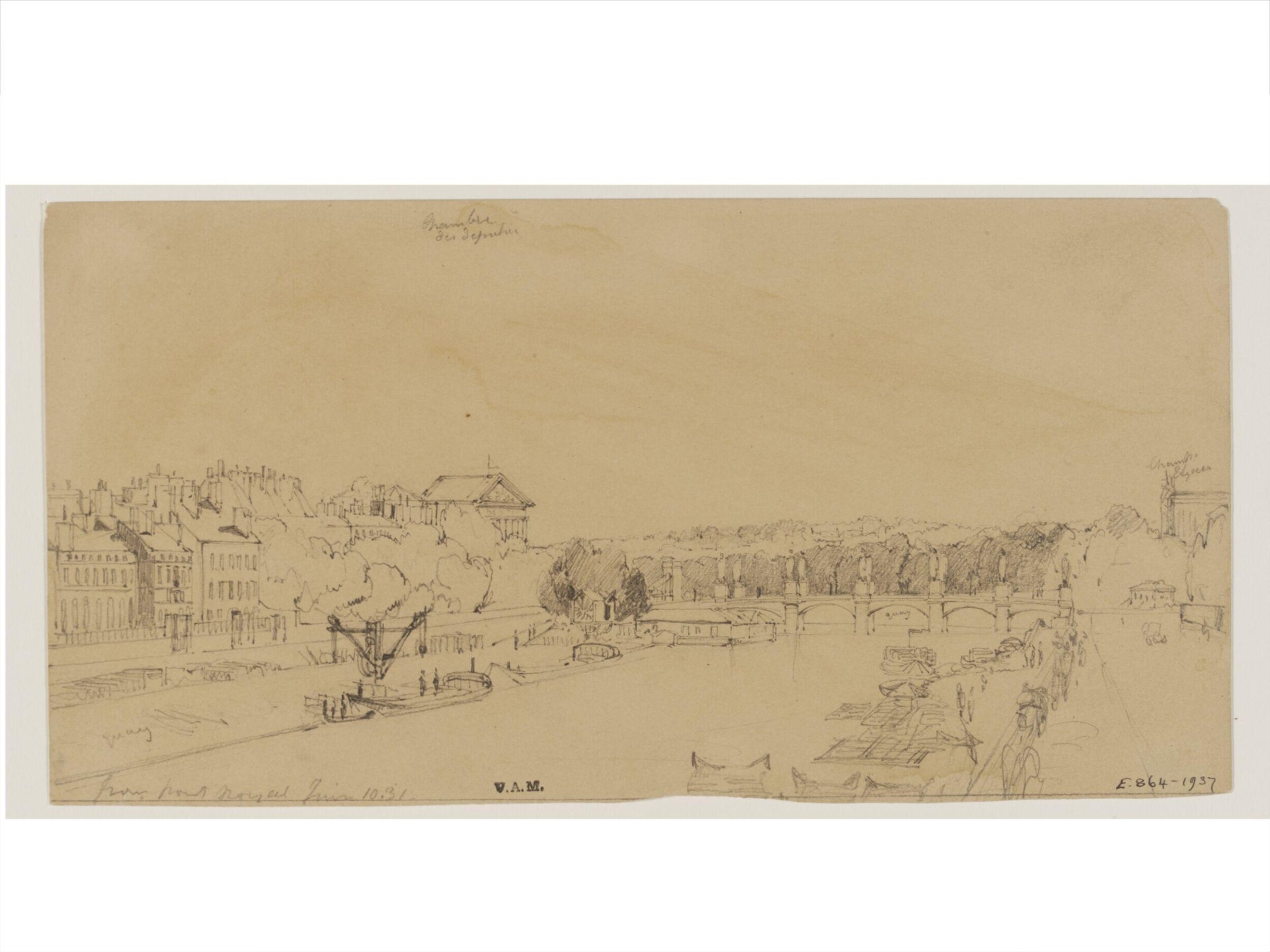 Drawing, William Callow, 1829-1850