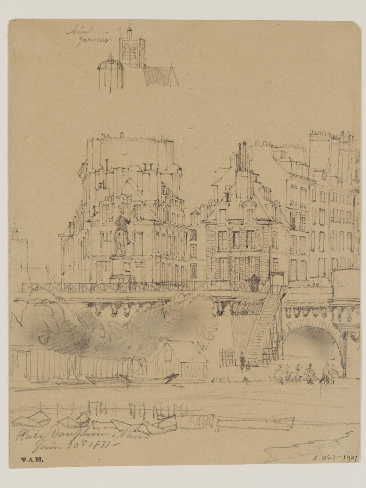 Drawing, William Callow, 1829-1850