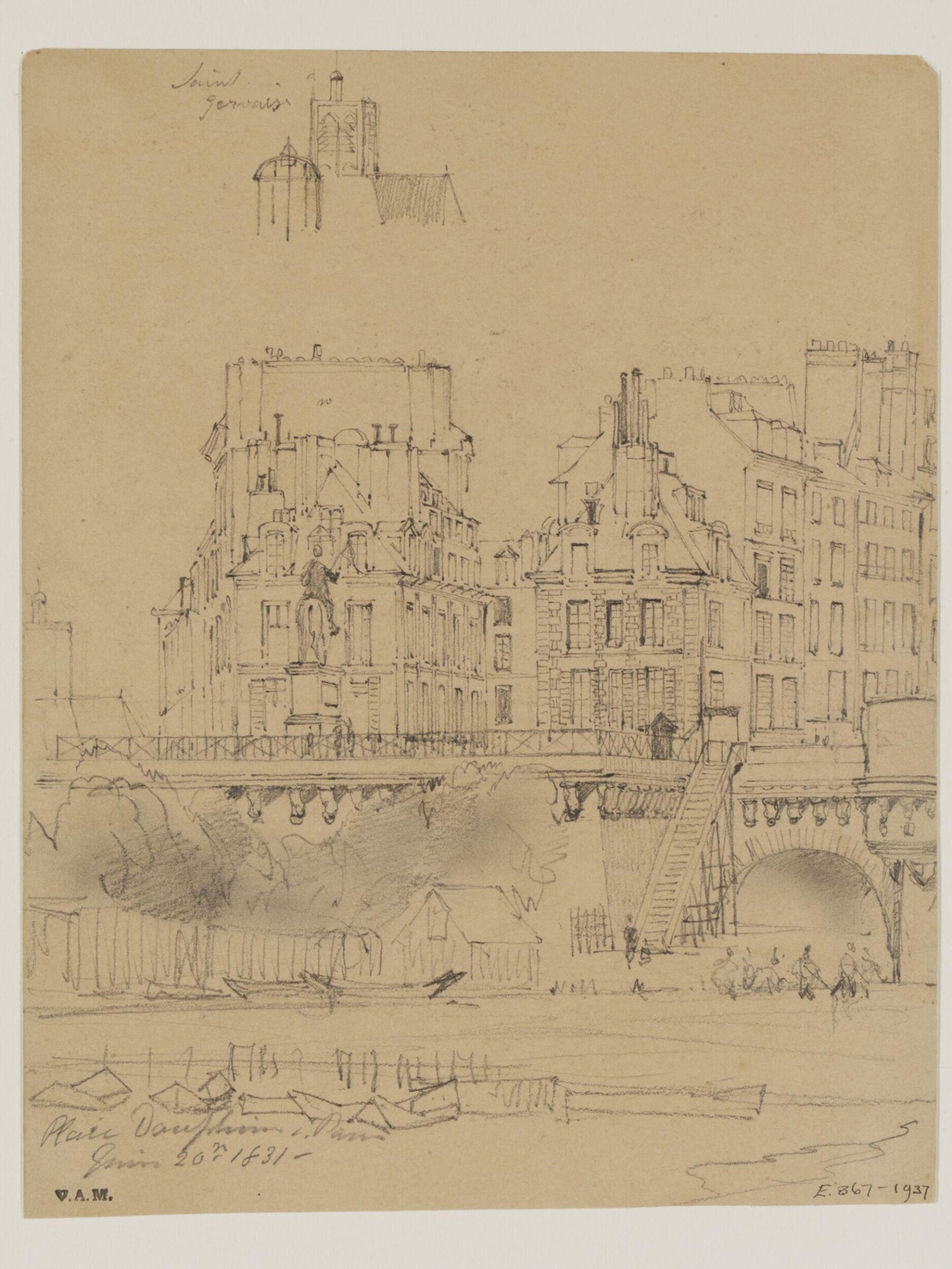 Drawing, William Callow, 1829-1850