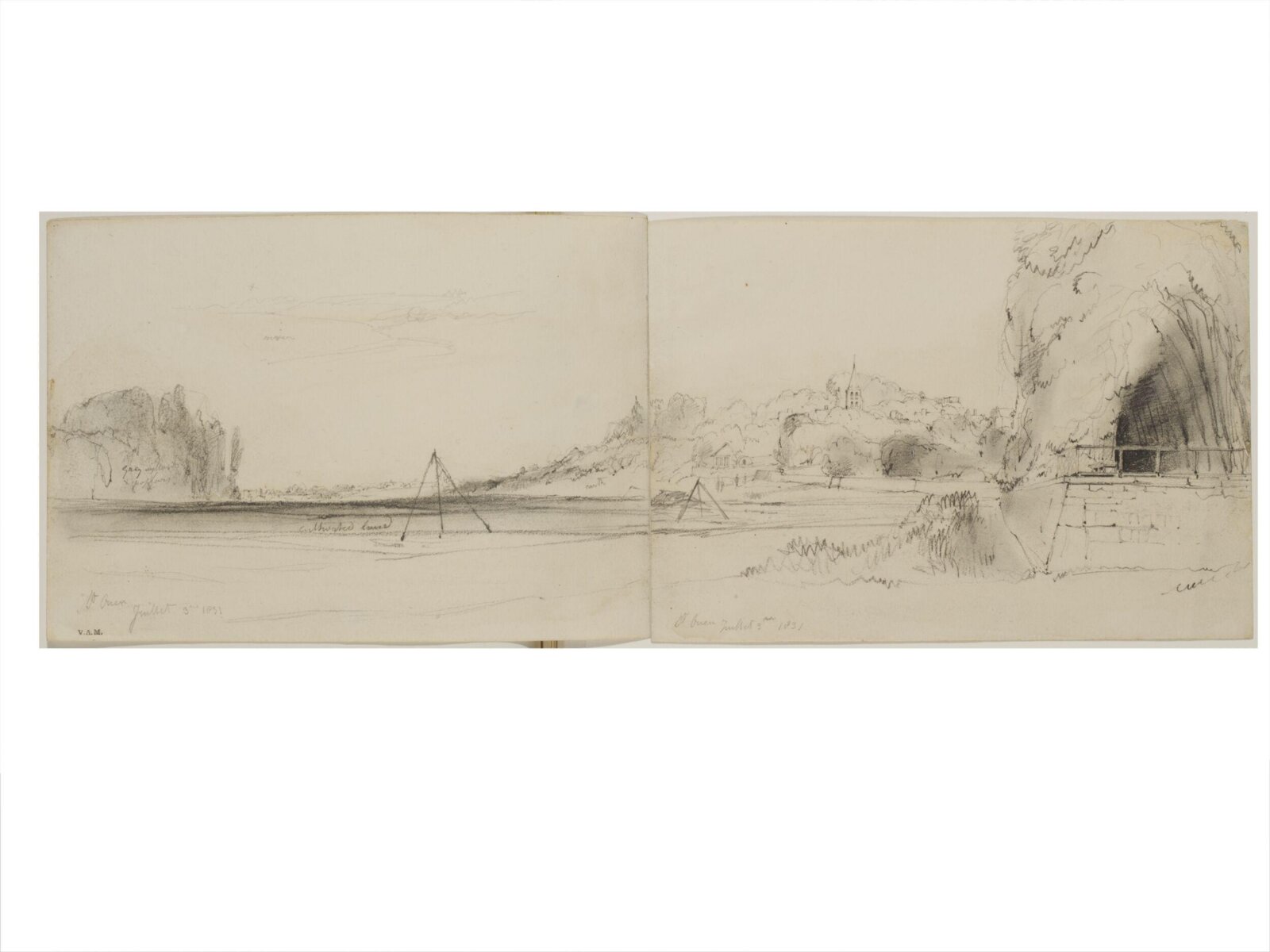 Drawing, William Callow, 1829-1850