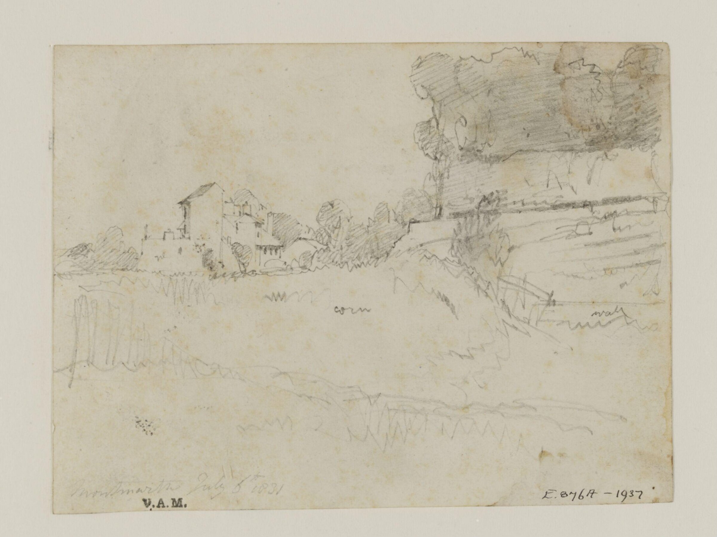 View in Montmartre, William Callow, 1829-1850