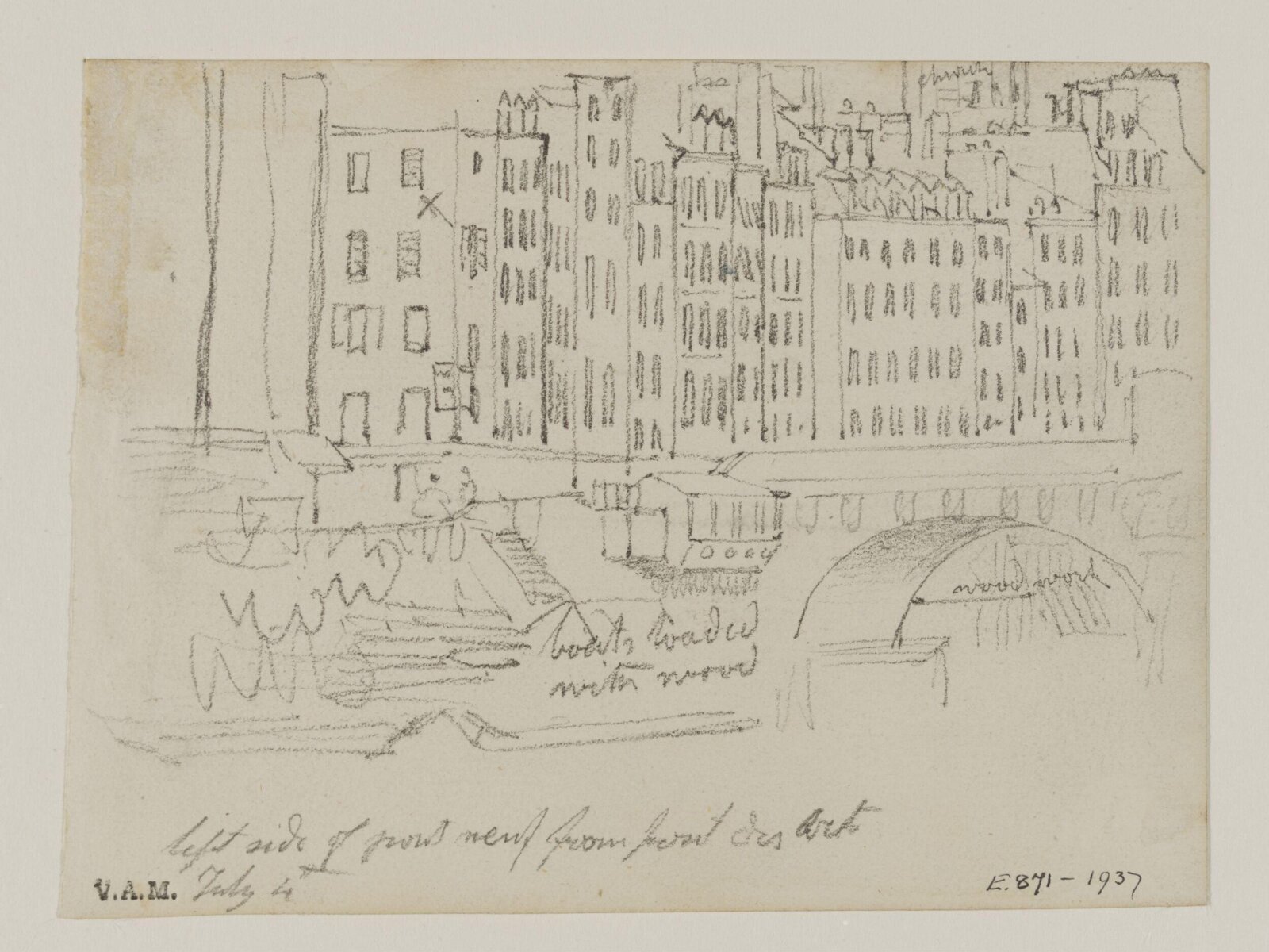 Drawing, William Callow, 1829-1850