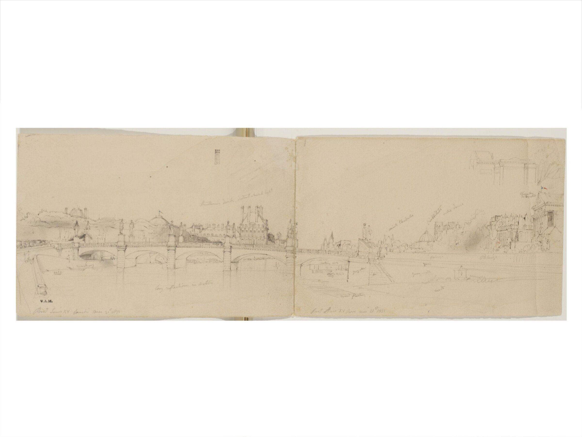 Drawing, William Callow, 1829-1850