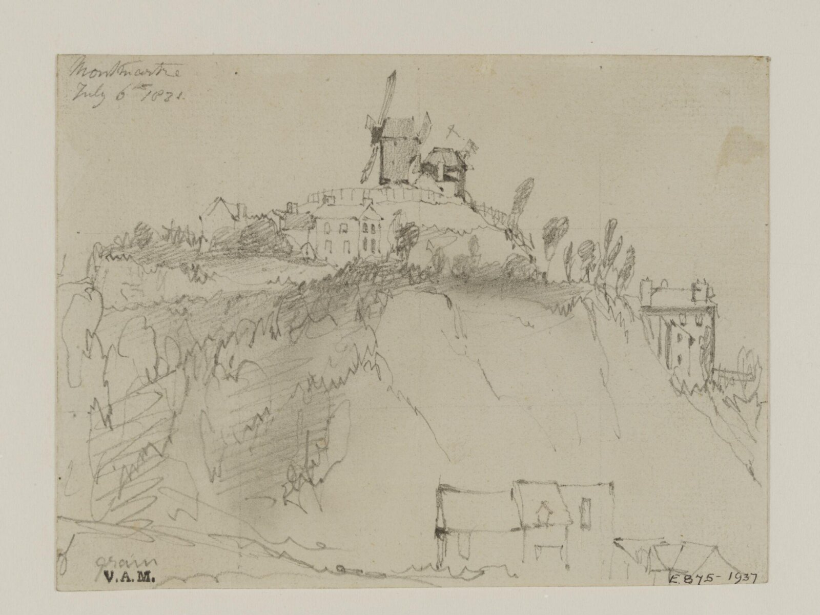 View in Montmartre, William Callow, 1831
