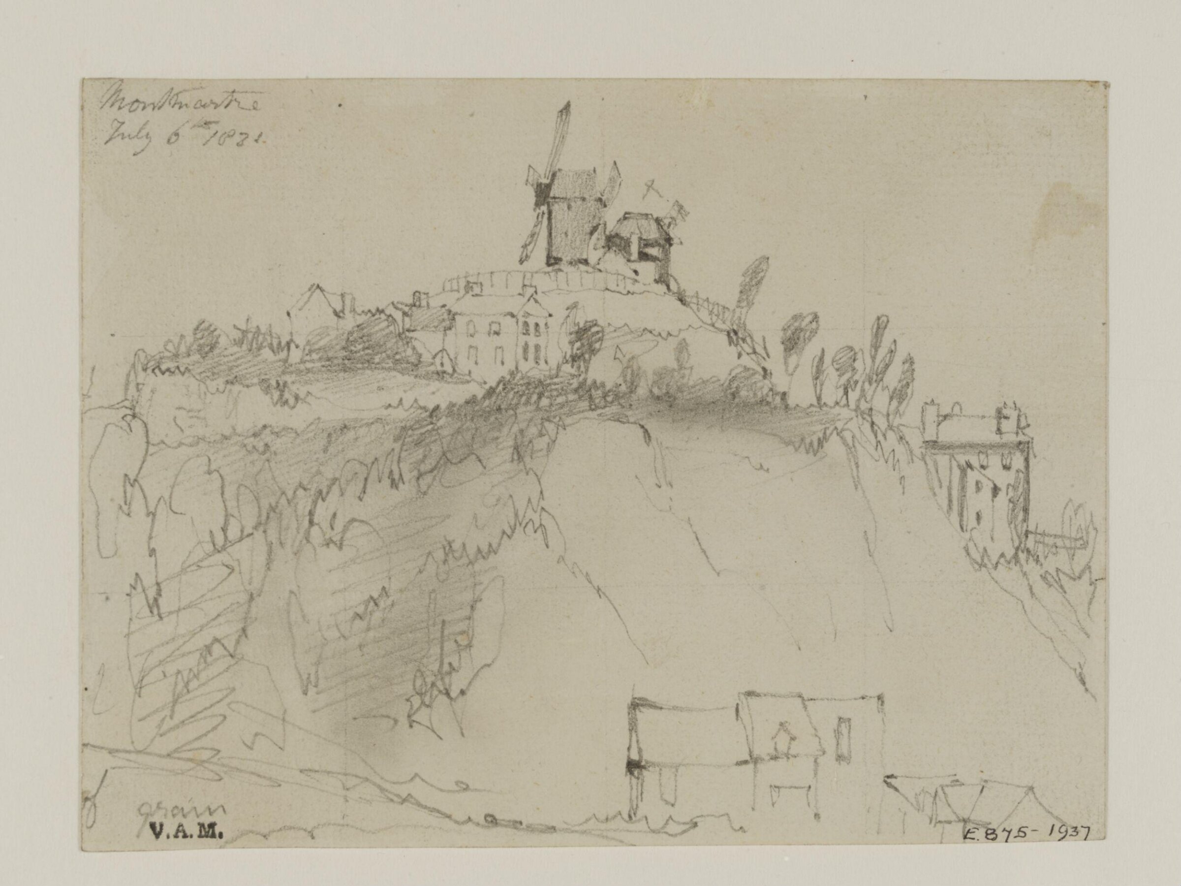 View in Montmartre, William Callow, 1831