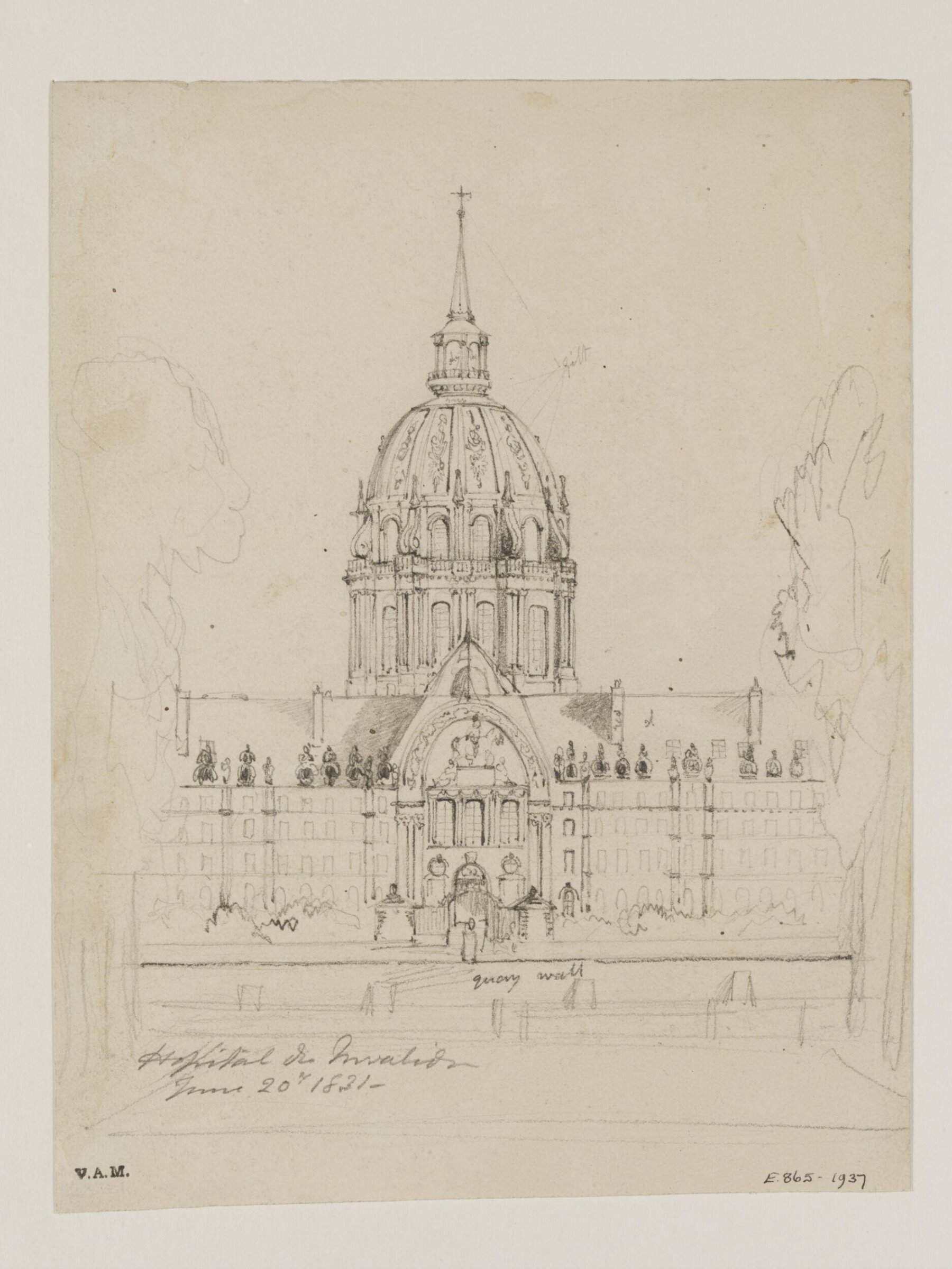 Drawing, William Callow, 1829-1850