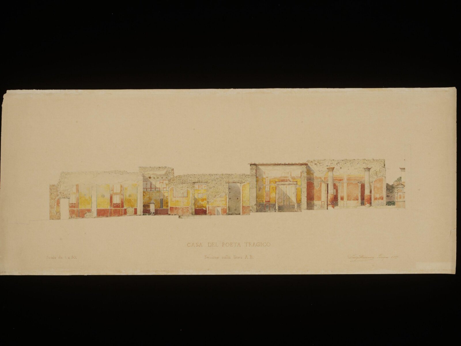 Drawing, Luigi Bazzani, 1899