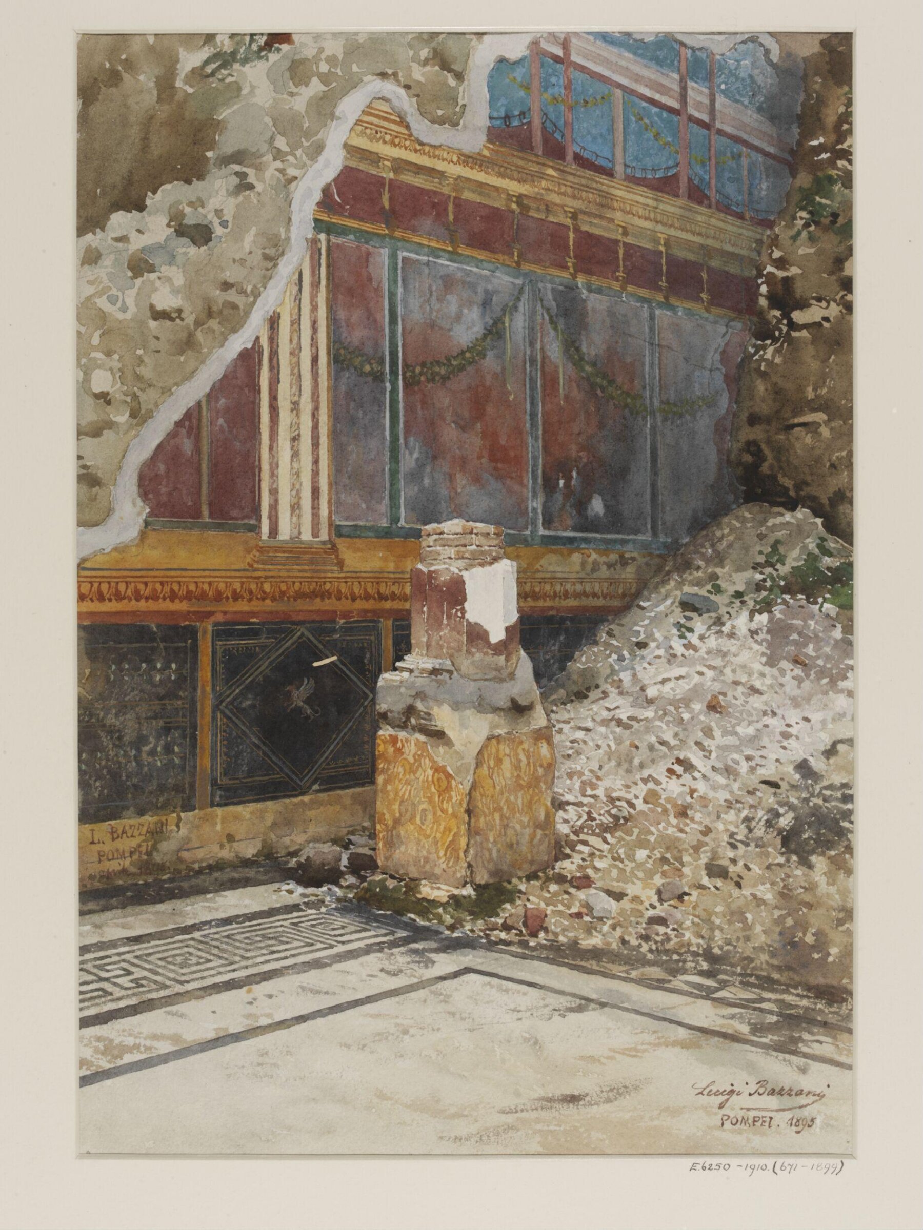 Drawing, Luigi Bazzani, 1895