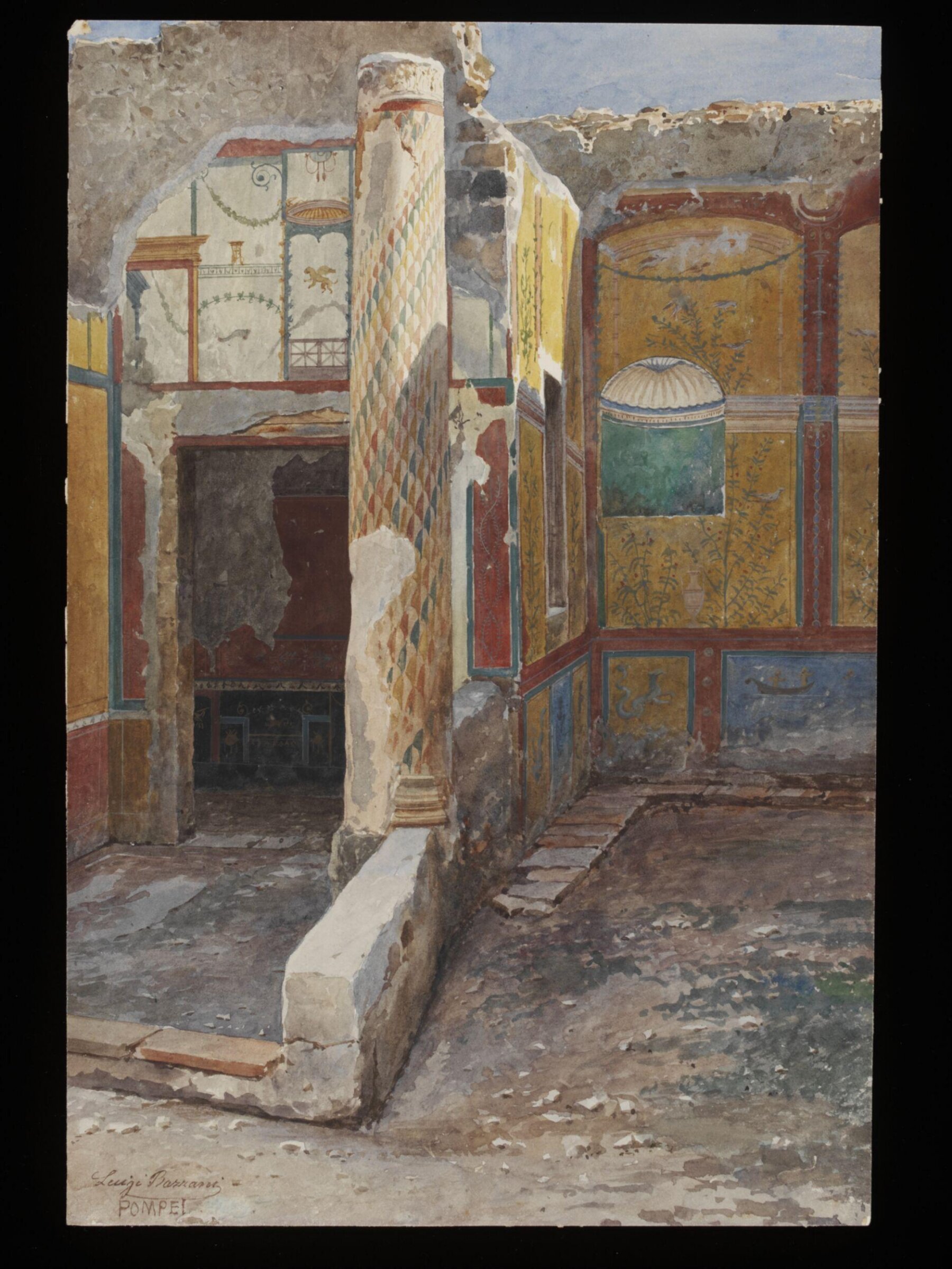 Drawing, Luigi Bazzani, c. 1890s.