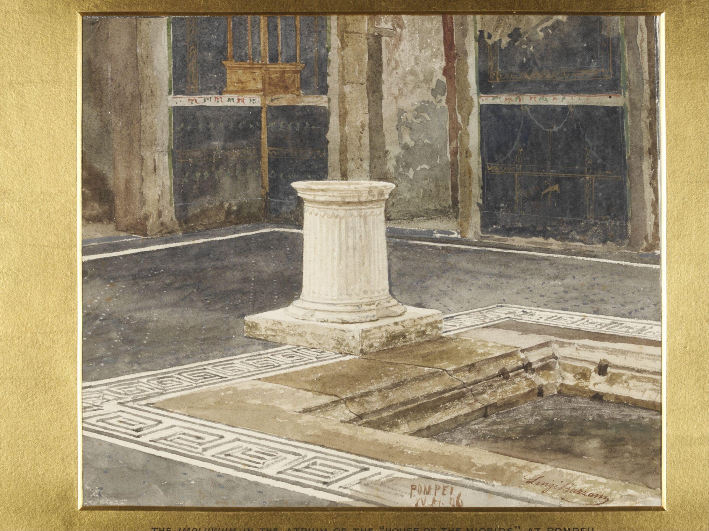 Painting of Pompeii, Luigi Bazzani, 1876