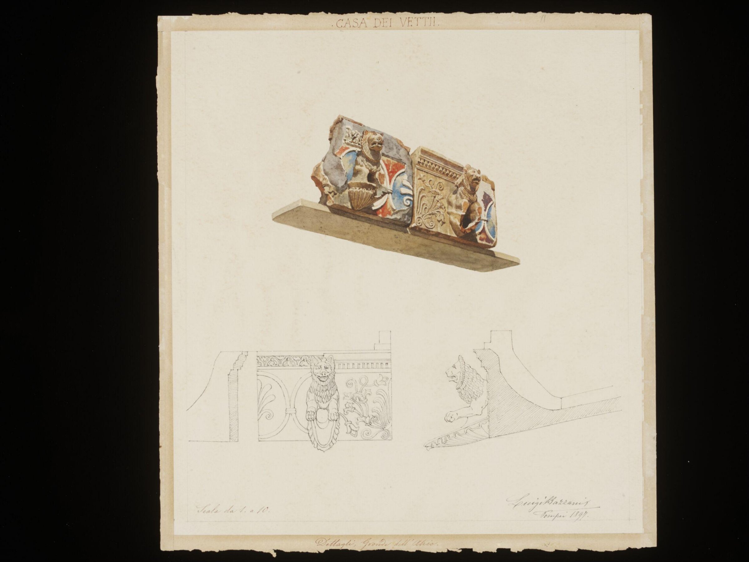 Drawing, Luigi Bazzani, 1897