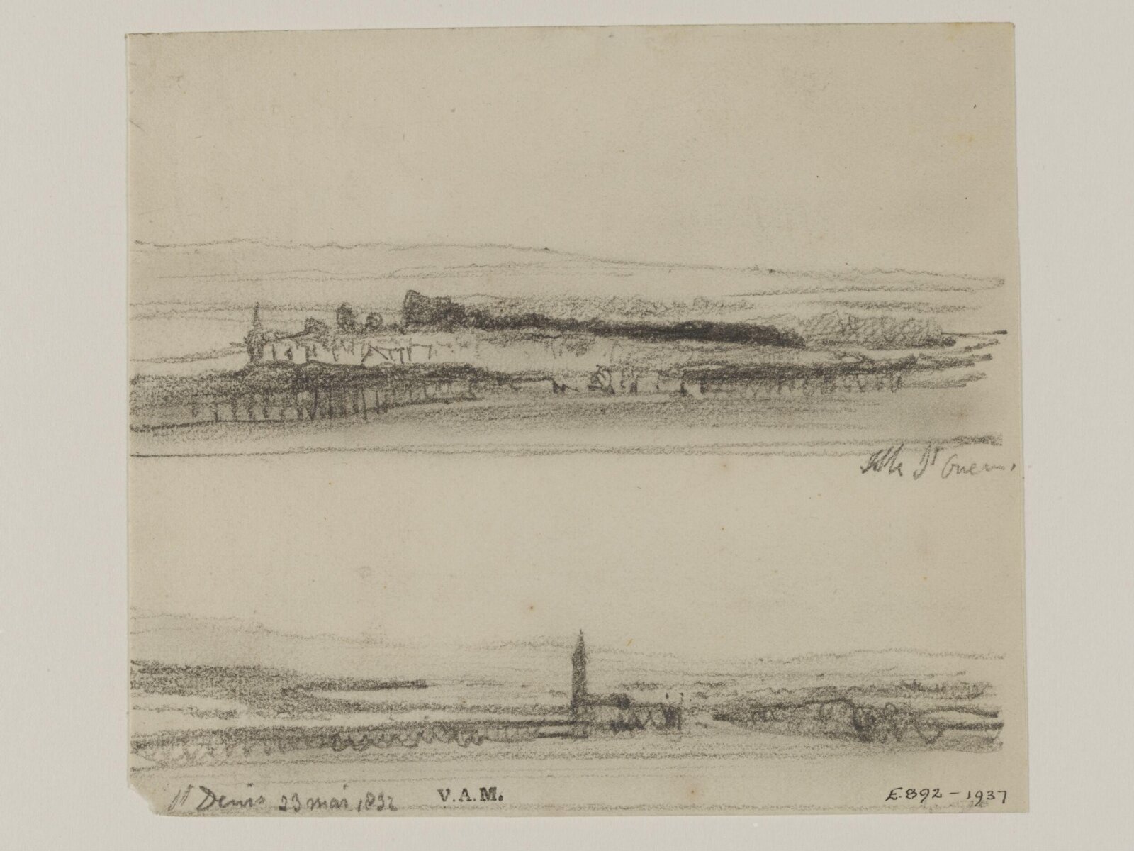 Drawing, William Callow, 1829-1850